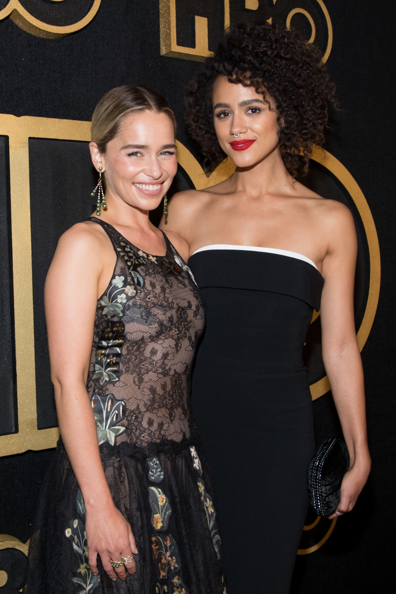 Emilia Clarke, Nathalie Emmanuel Wallpaper, 1370x2050 HD Phone