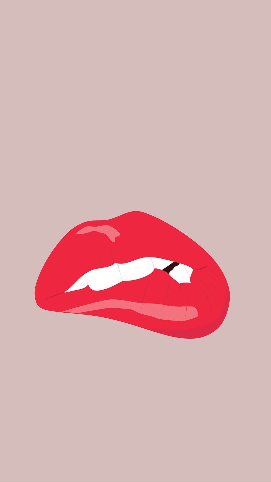 Lips, Girly Wallpaper, 1080x1930 HD Phone