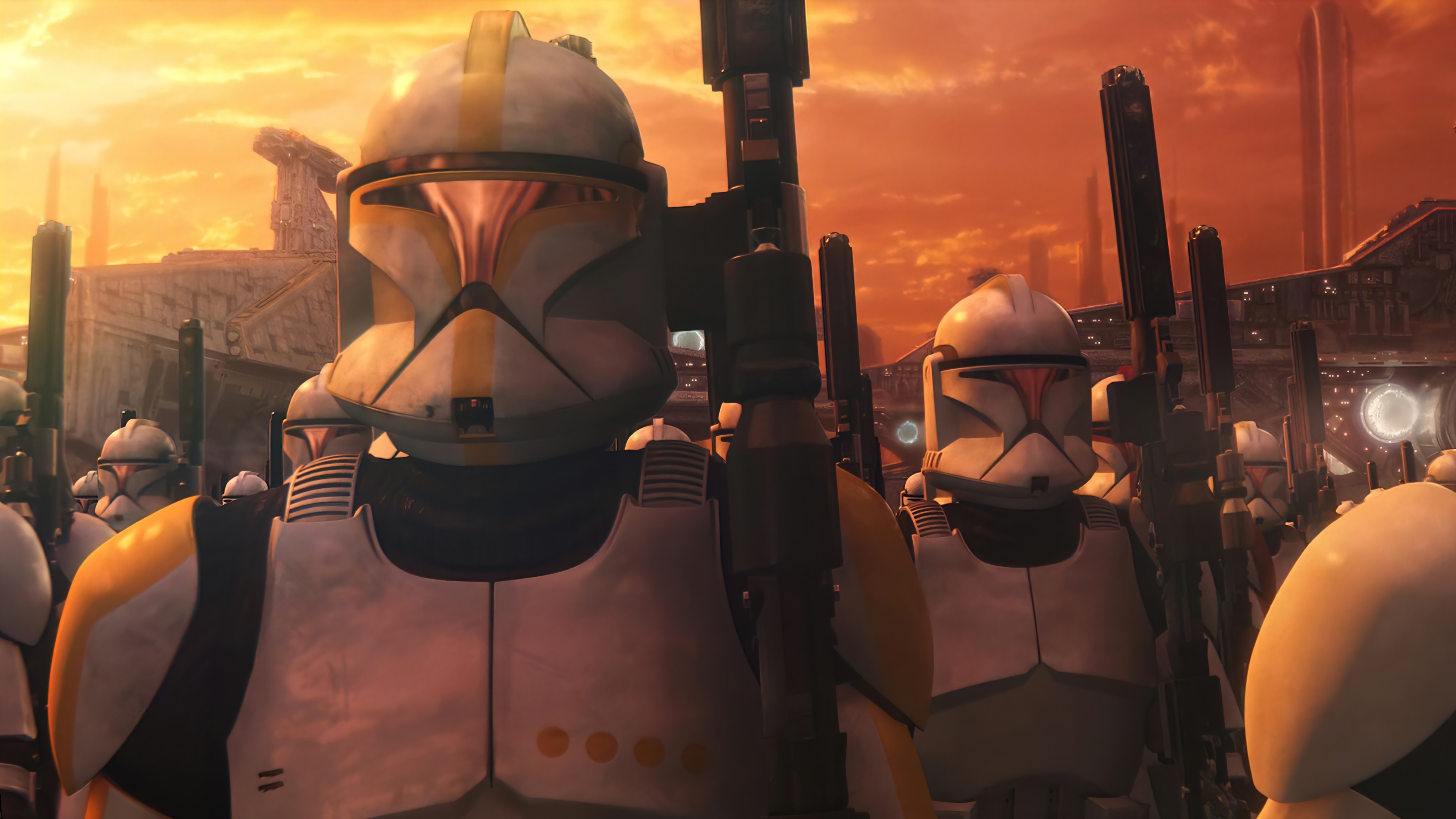 Bad Batch Clone Troopers, Star Wars 4K, Elite soldiers, Epic PC wallpaper, 3840x2160 4K Desktop