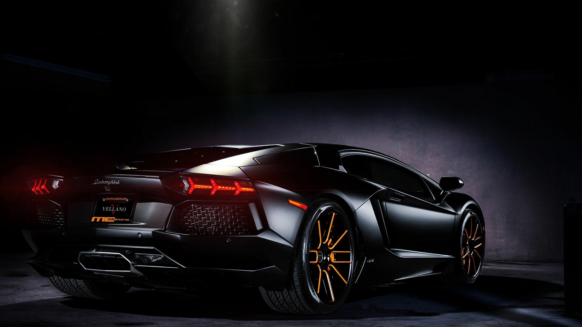 Black Aventador, Lamborghini elegance, Free wallpaper download, Graphic design elements, 1920x1080 Full HD Desktop