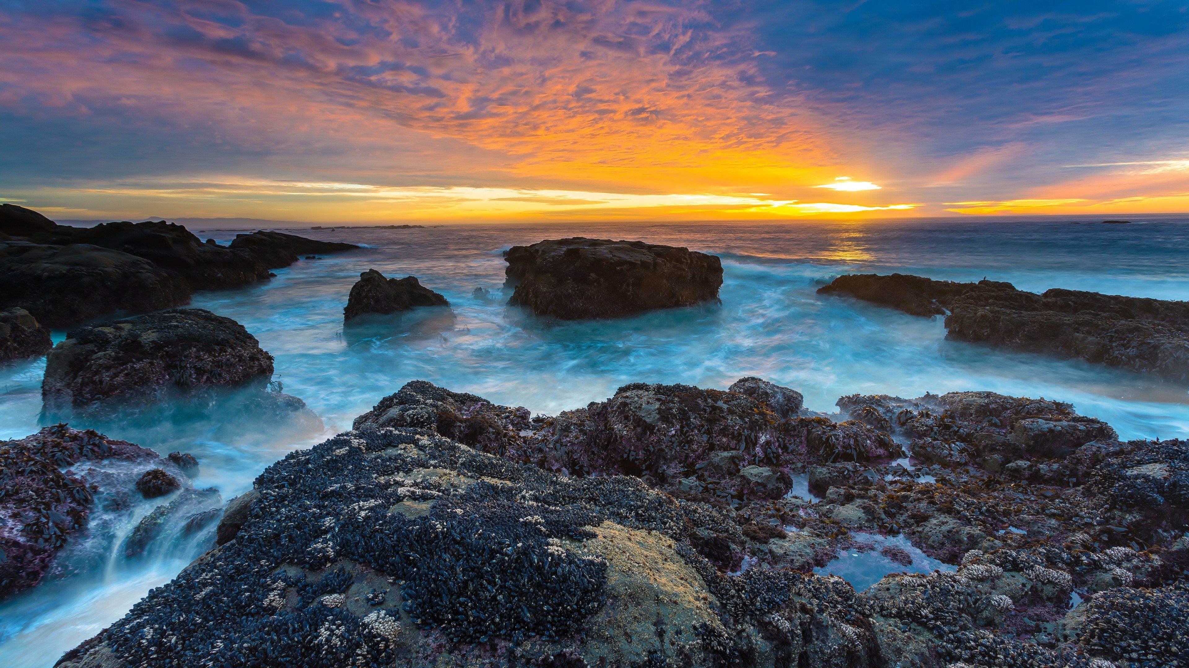 Ocean landscapes, 4k ocean desktop wallpapers, Peaceful seascapes, 3840x2160 4K Desktop