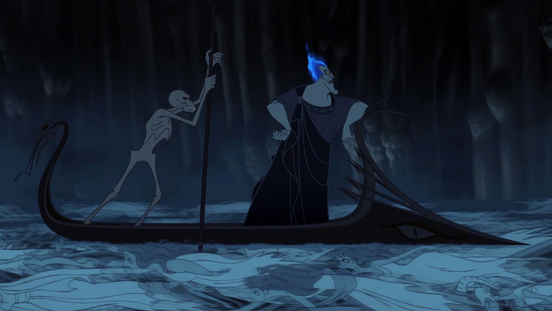 Hercules animation, Hades underworld, Disney film, Greek mythology, 1920x1080 Full HD Desktop