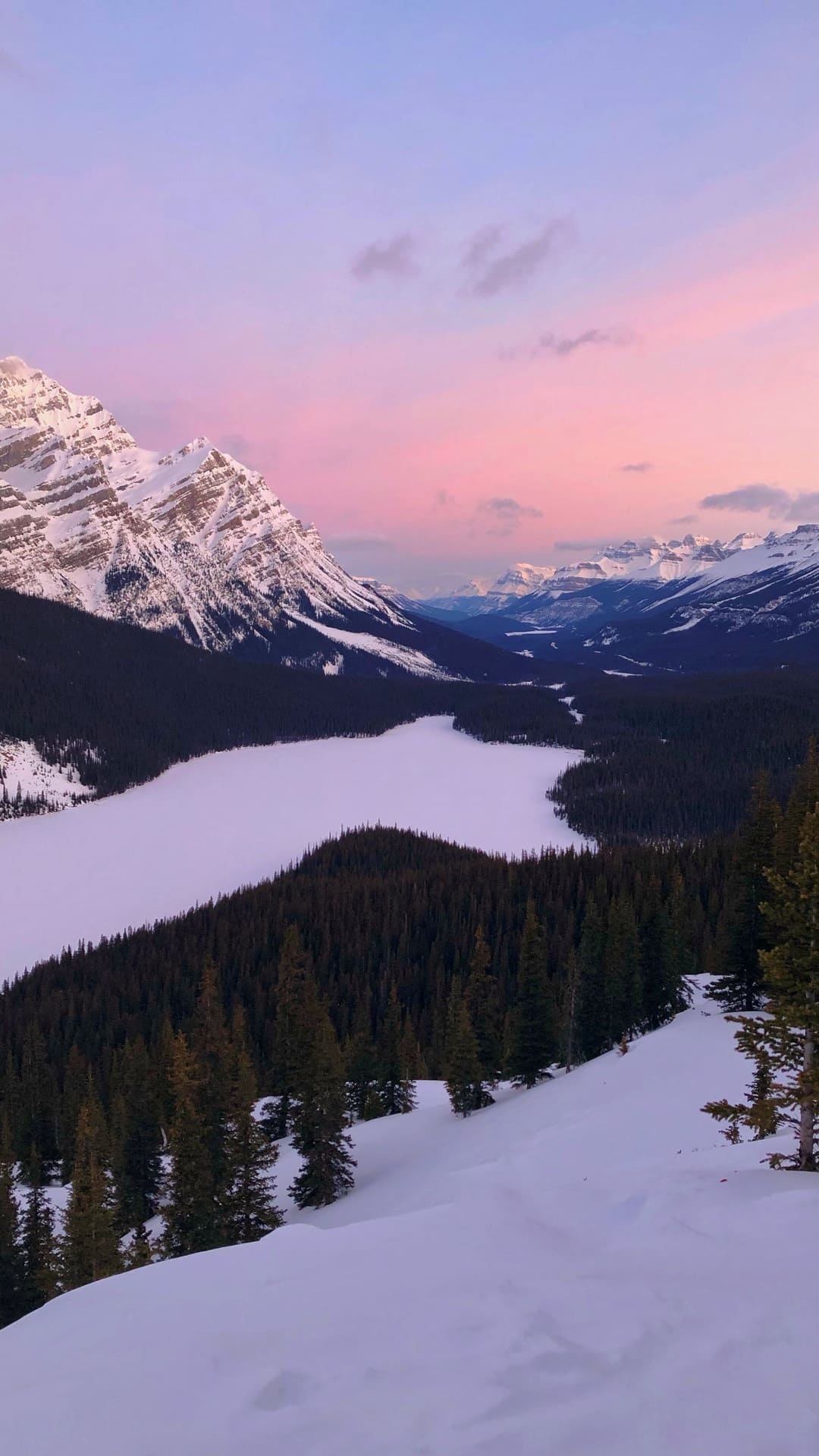 Peyto Lake, Landscapes Wallpaper, 1080x1920 Full HD Phone