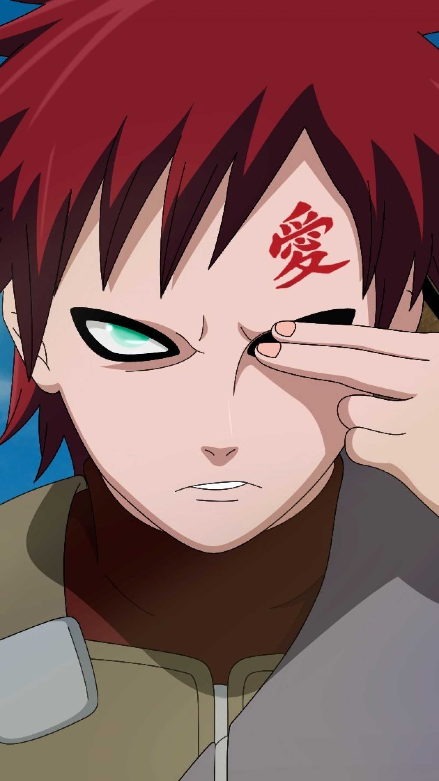 Android Gaara wallpaper, Elemental control, Gaara's evolution, Inner strength, 1440x2560 HD Phone