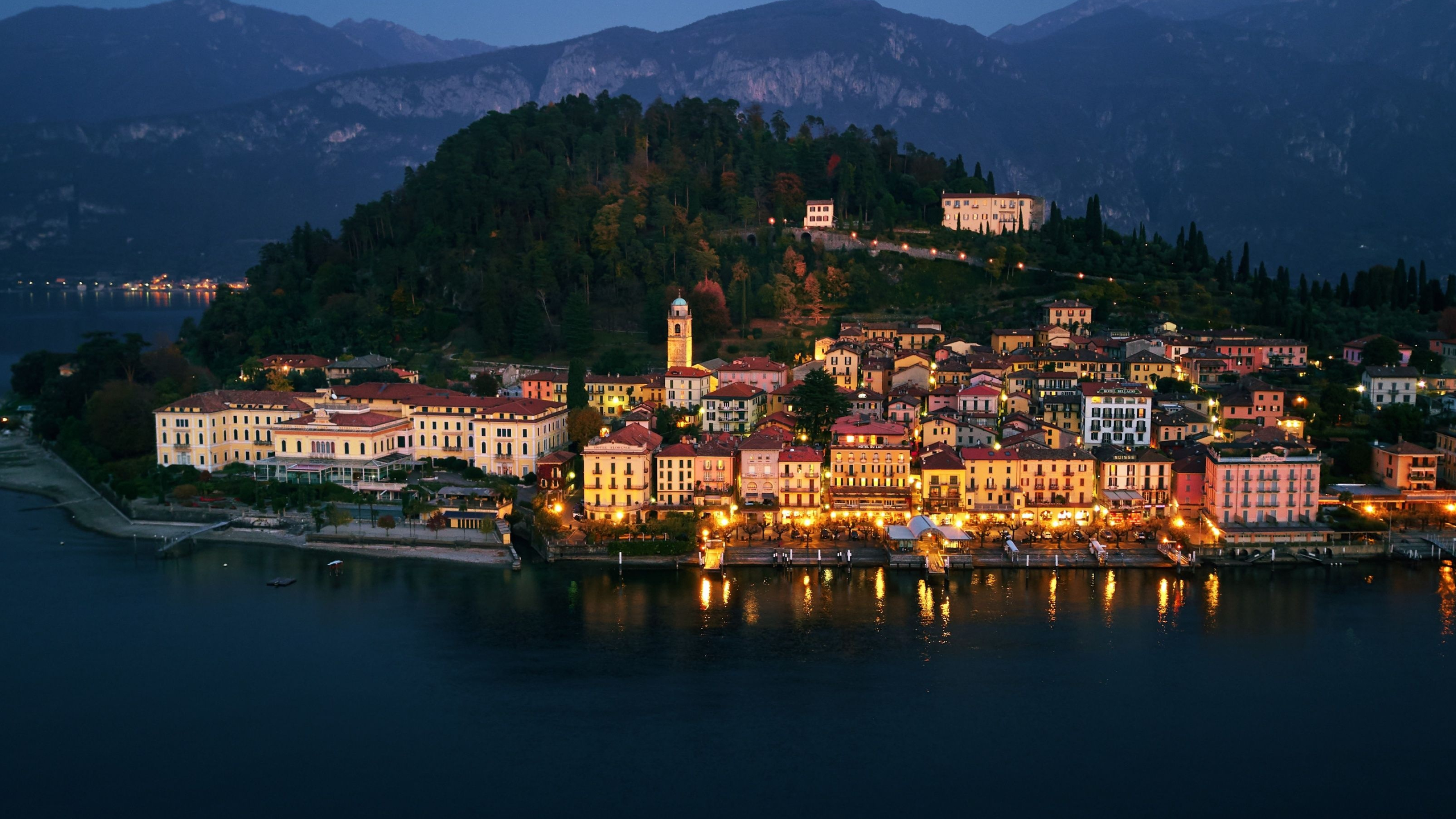 Belaggio, Lake Como Wallpaper, 3560x2000 HD Desktop