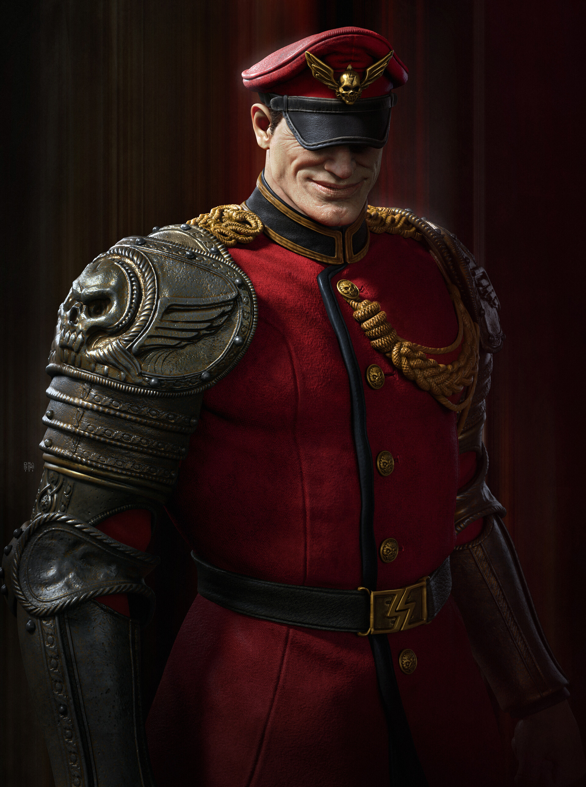 M. Bison, Artstation, Evil warrior, Street Fighter, 1920x2580 HD Phone