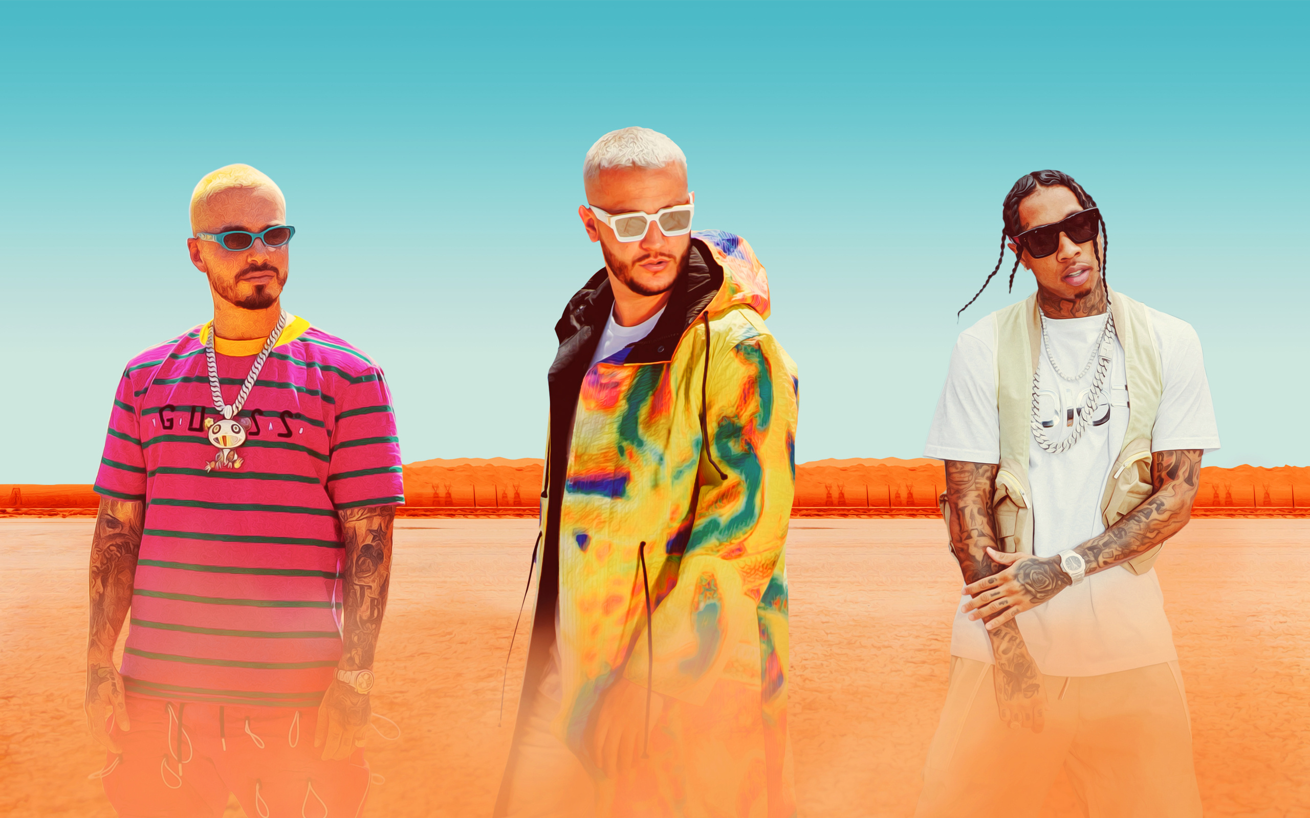 Loco contigo J Balvin, Tyga resolution, HD 4K wallpapers, Images backgrounds, 2560x1600 HD Desktop