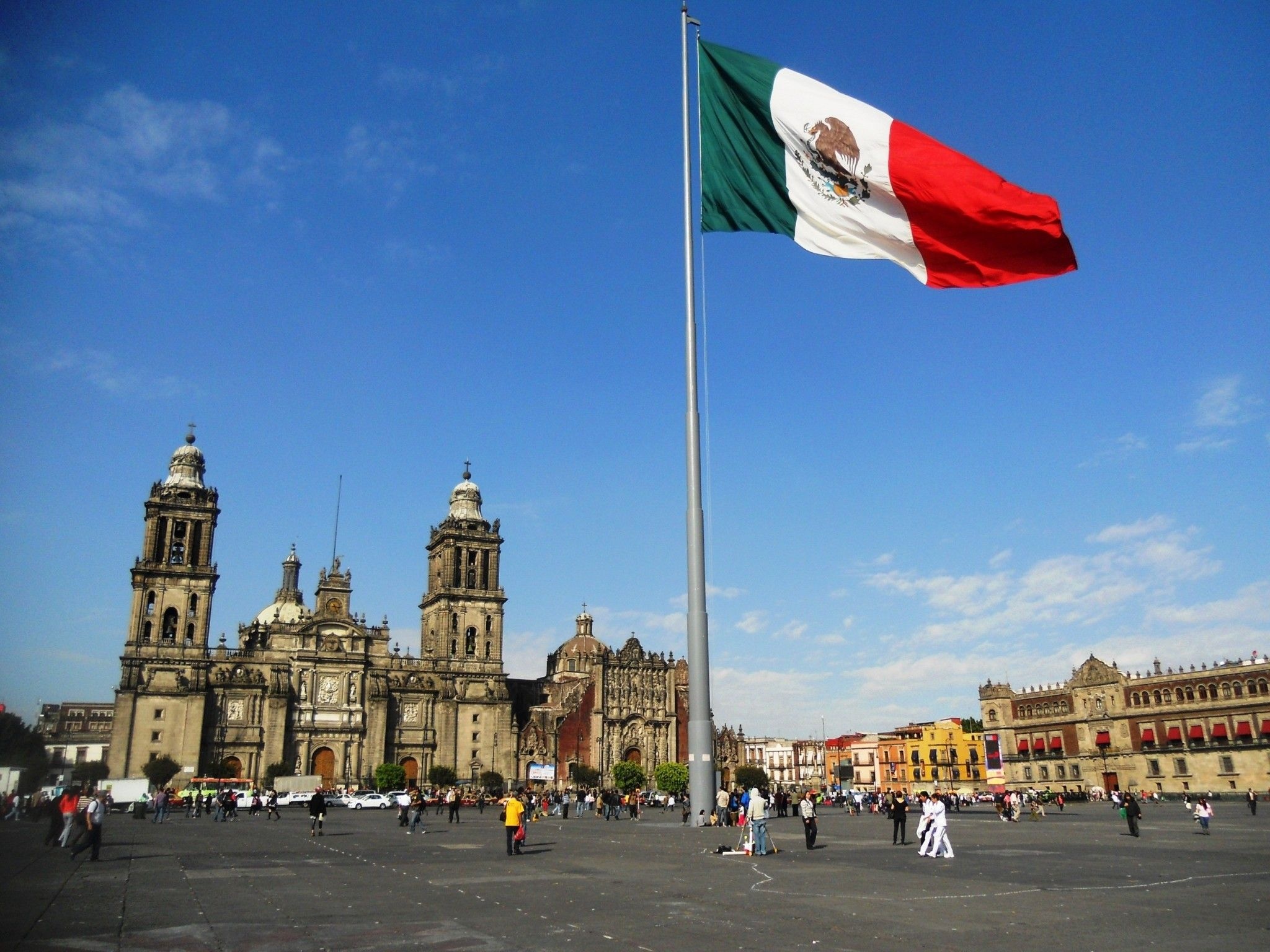 Zocalo, Mexico City Skyline Wallpaper, 2050x1540 HD Desktop