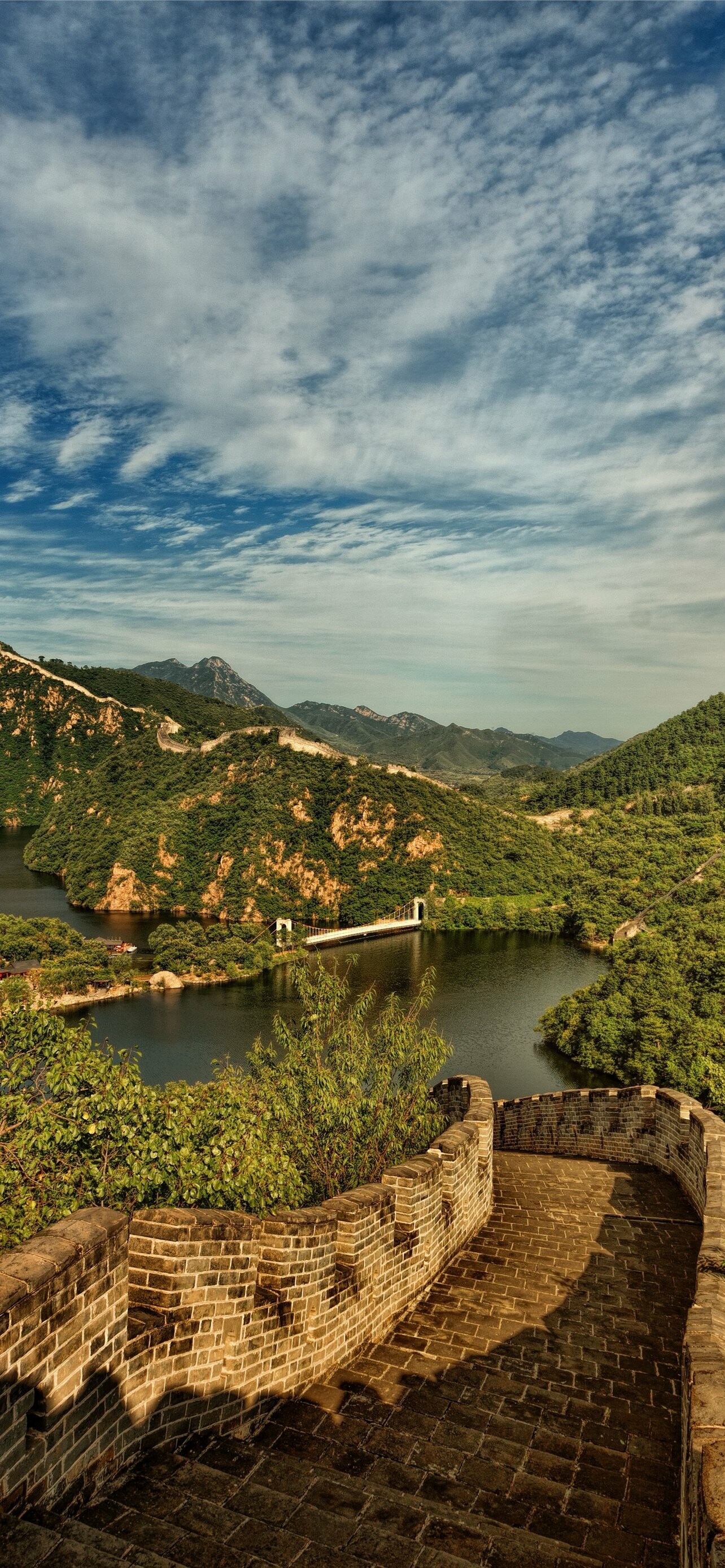 Great Wall of China, iPhone wallpapers, Iconic landmark, Majestic fortification, 1290x2780 HD Phone