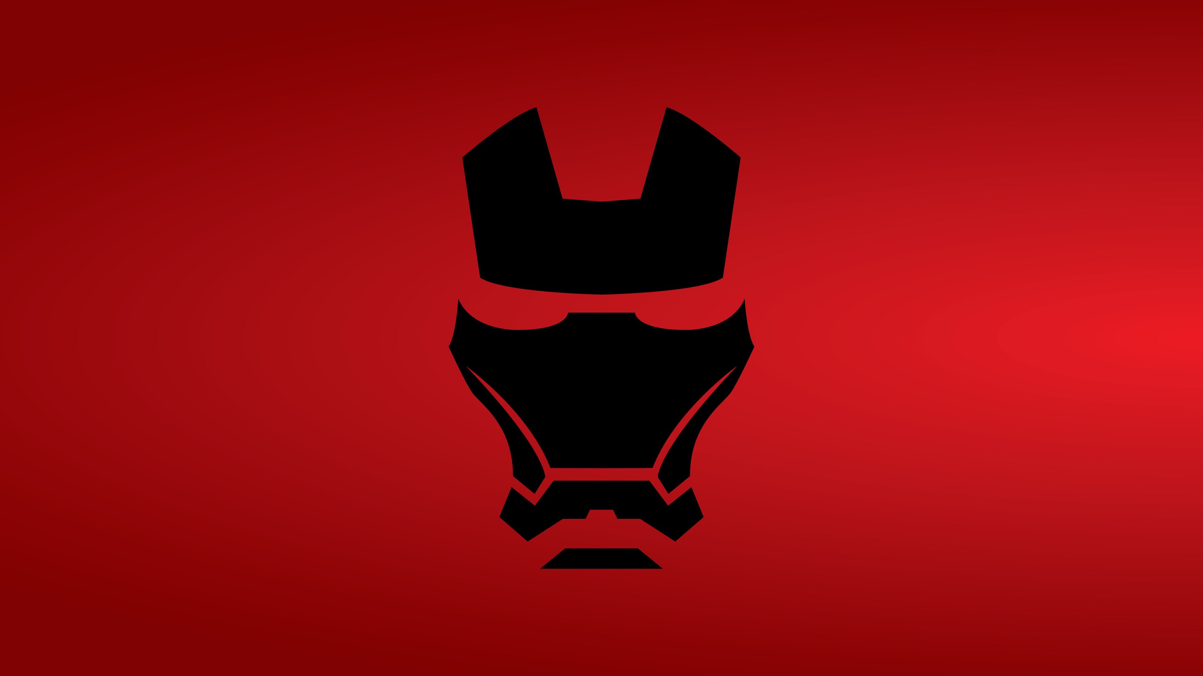 Wallpaper 4k Iron Man Mask Minimalist 8k Wallpaper 3840x2160