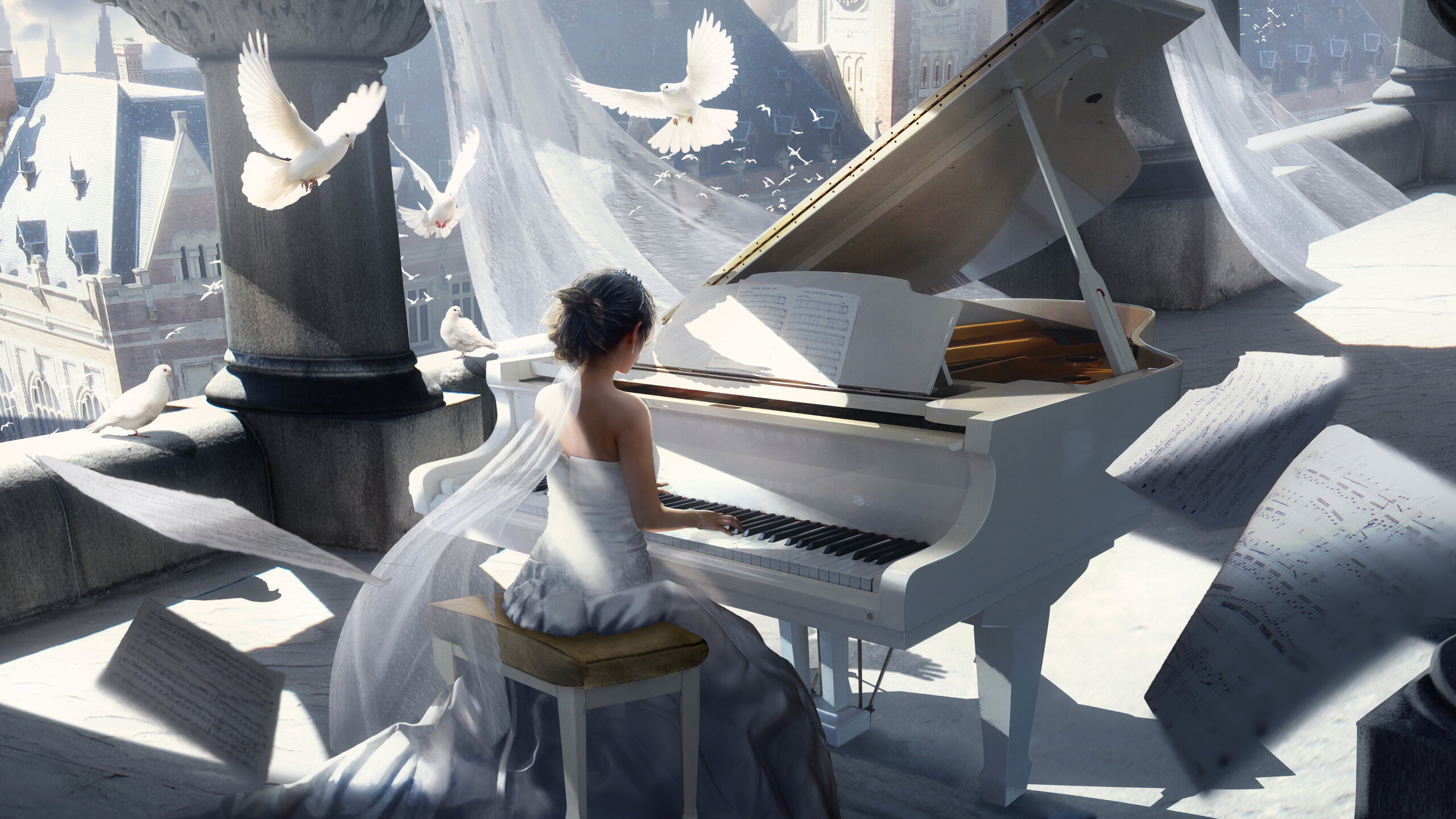 Fortepiano music, Playing piano wallpapers, Top free, 2560x1440 HD Desktop