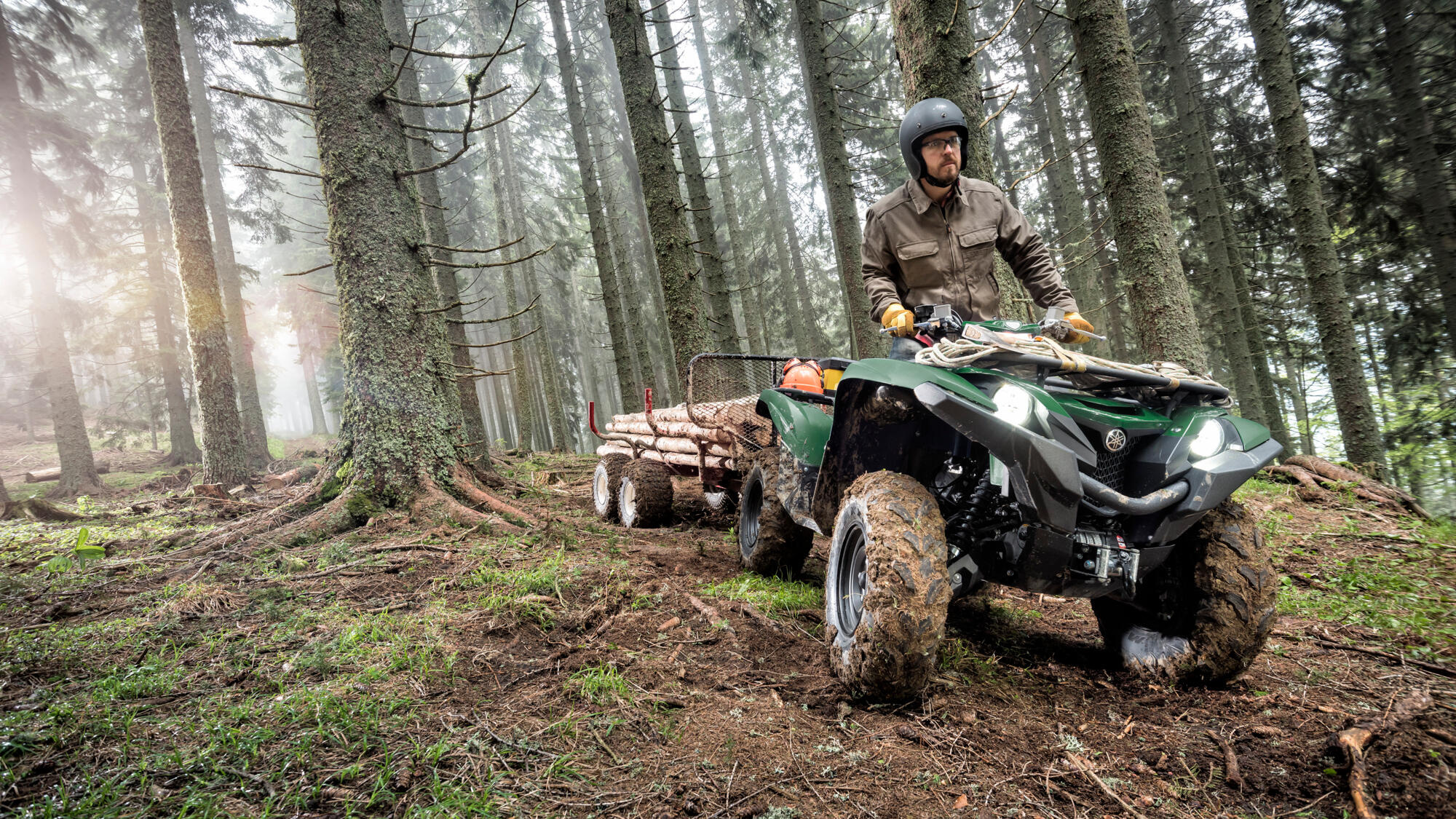 Grizzly 700 EPS SE, ATV side by side, Yamaha Motor, 2000x1130 HD Desktop