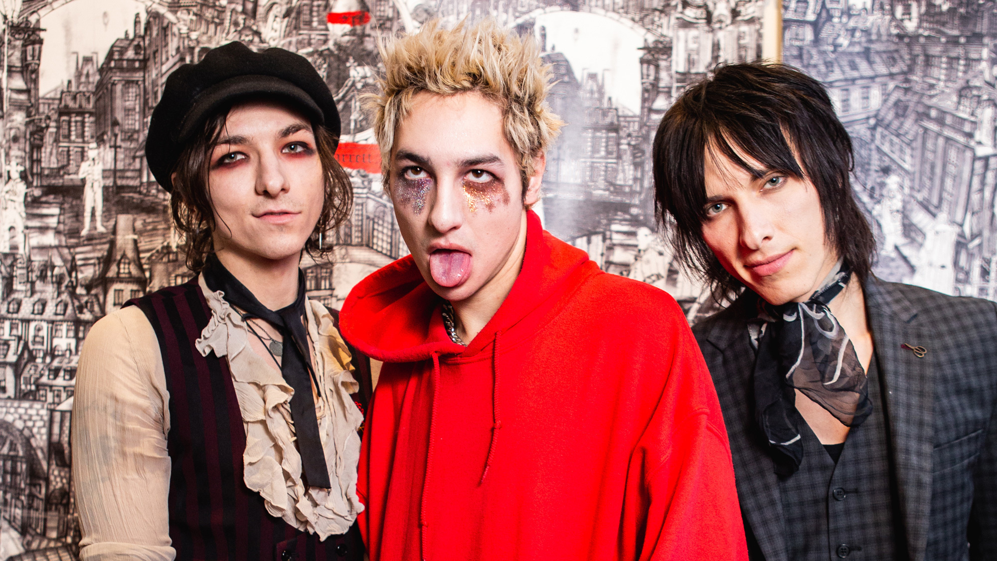 Palaye Royale Band, Touring member, Daniel Curcio, Kerrang, 2000x1130 HD Desktop