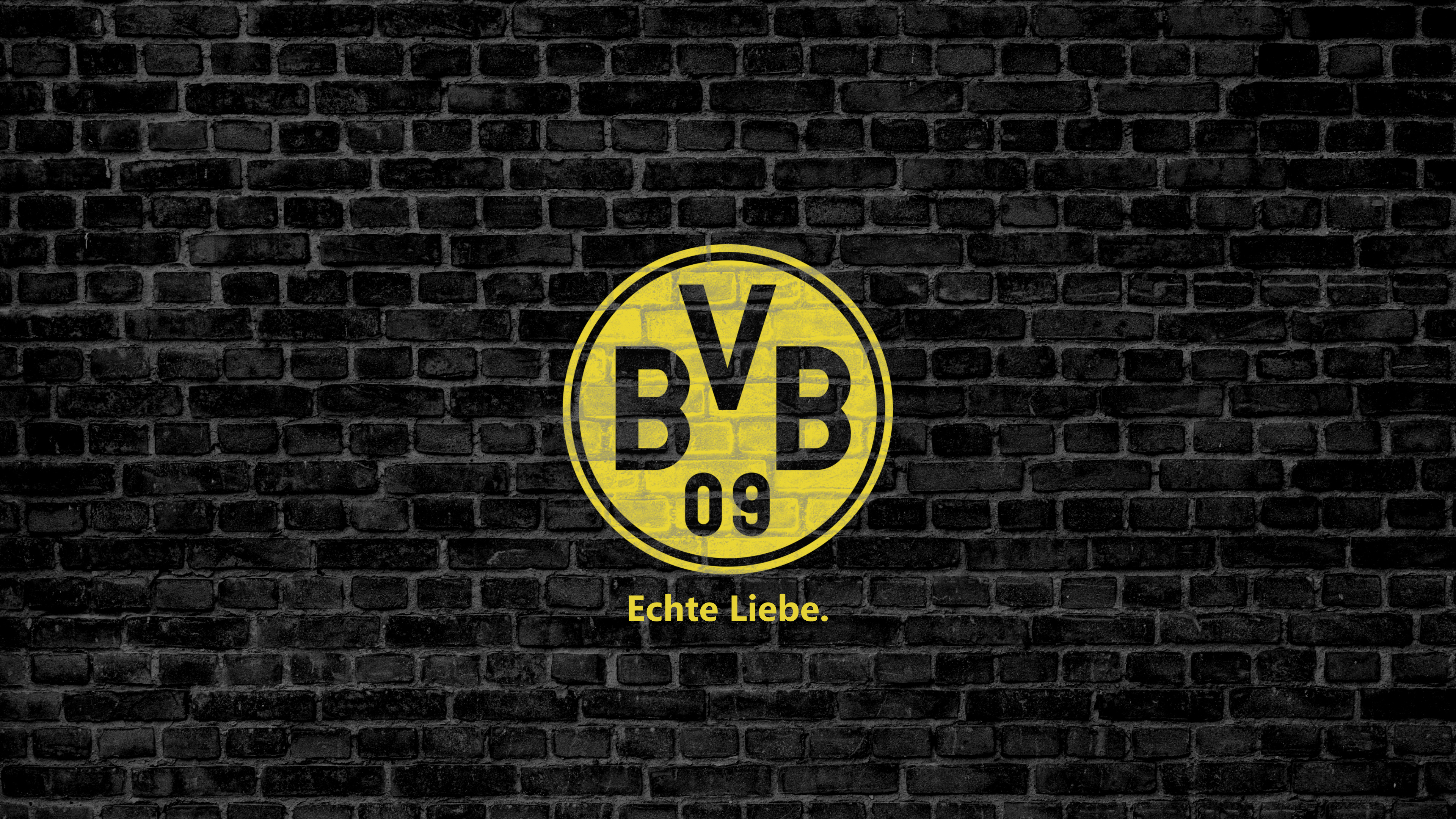 BVB wallpaper, 3840 x 2160, Stonewall design, Dortmund, 3840x2160 4K Desktop