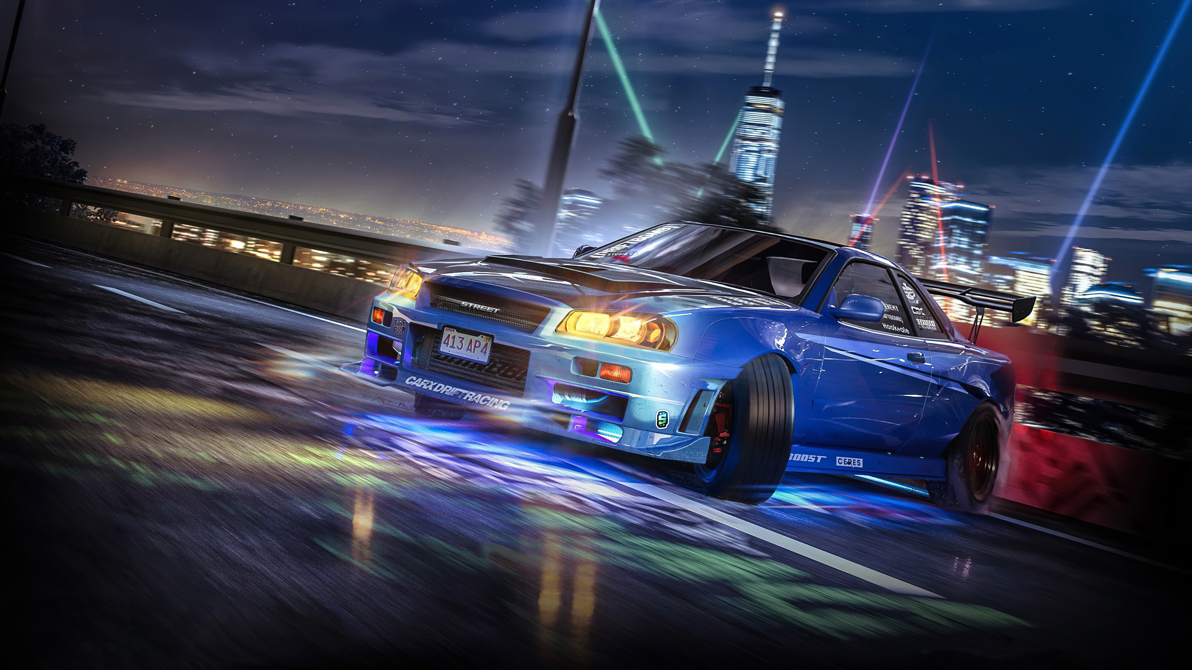 Nissan Skyline, CarX Street (Game) Wallpaper, 3840x2160 4K Desktop