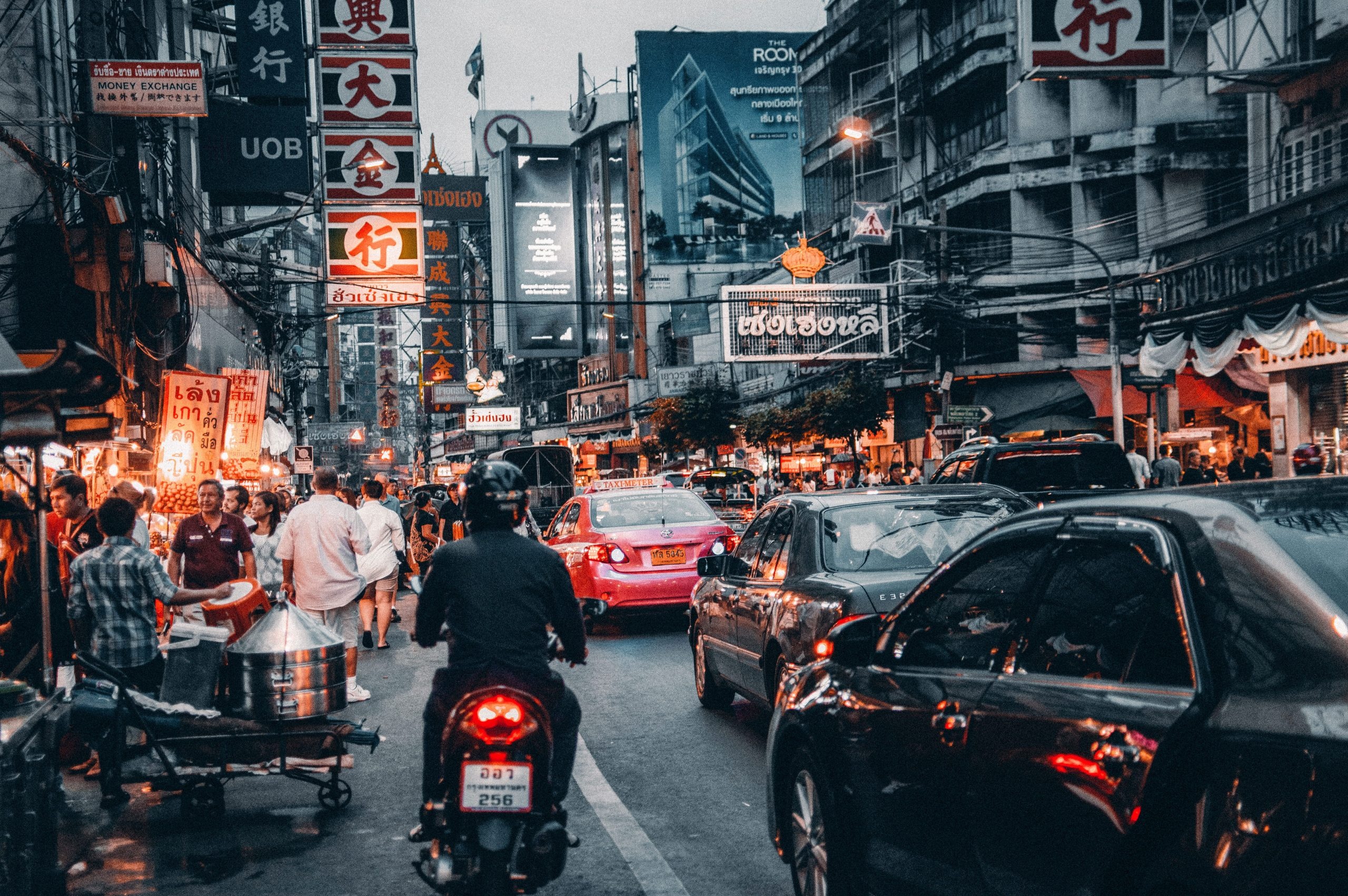 Crowded Street, Bangkok Wallpaper, 2560x1710 HD Desktop