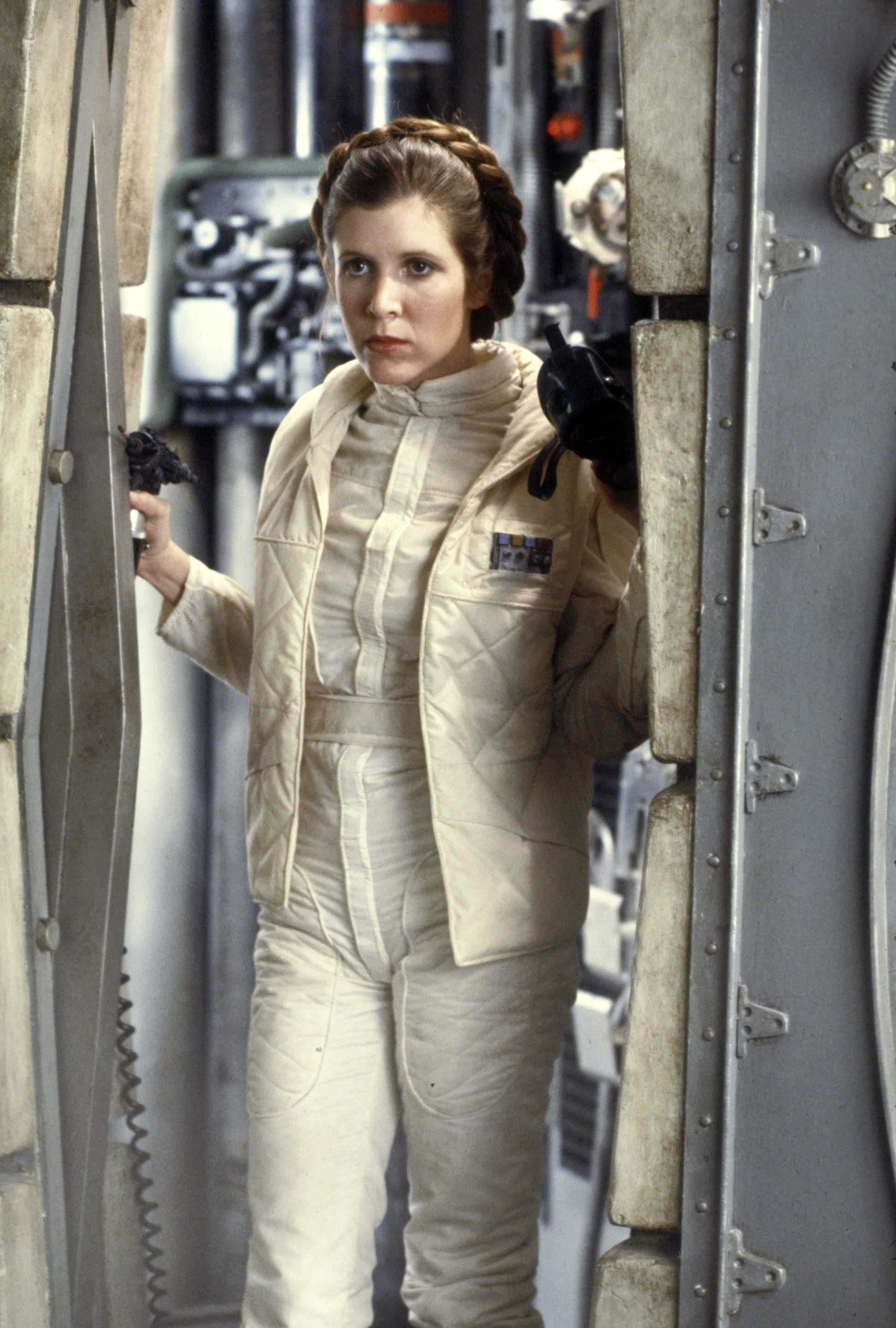 Leia Organa, Carrie Fisher Wallpaper, 1950x2880 HD Phone