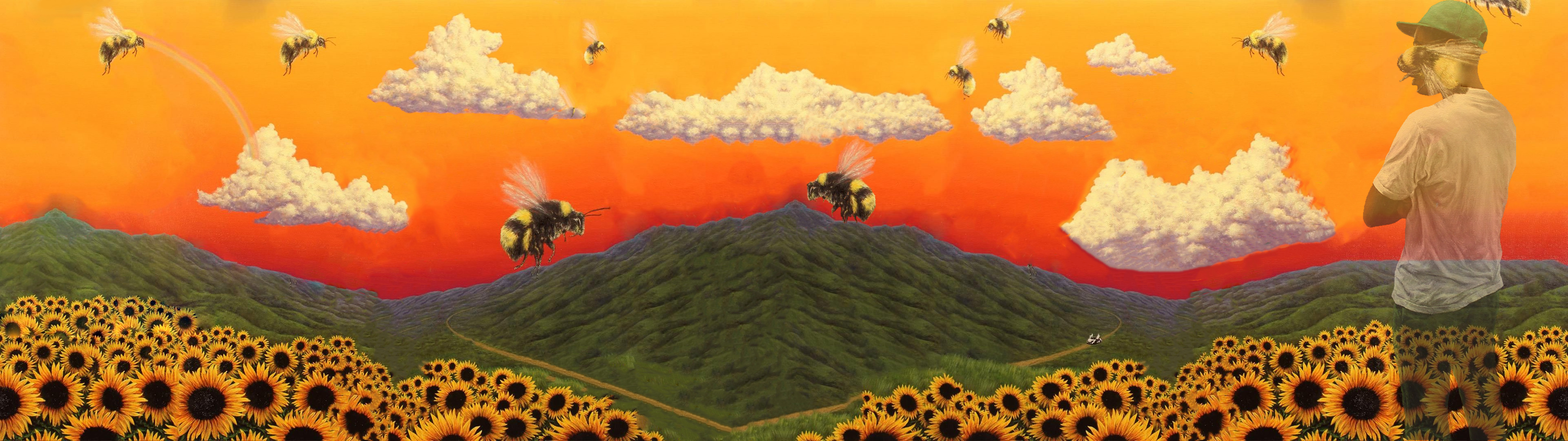 Tyler, the Creator, Flower Boy wallpapers, Artistic beauty, Charming visuals, 3840x1080 Dual Screen Desktop