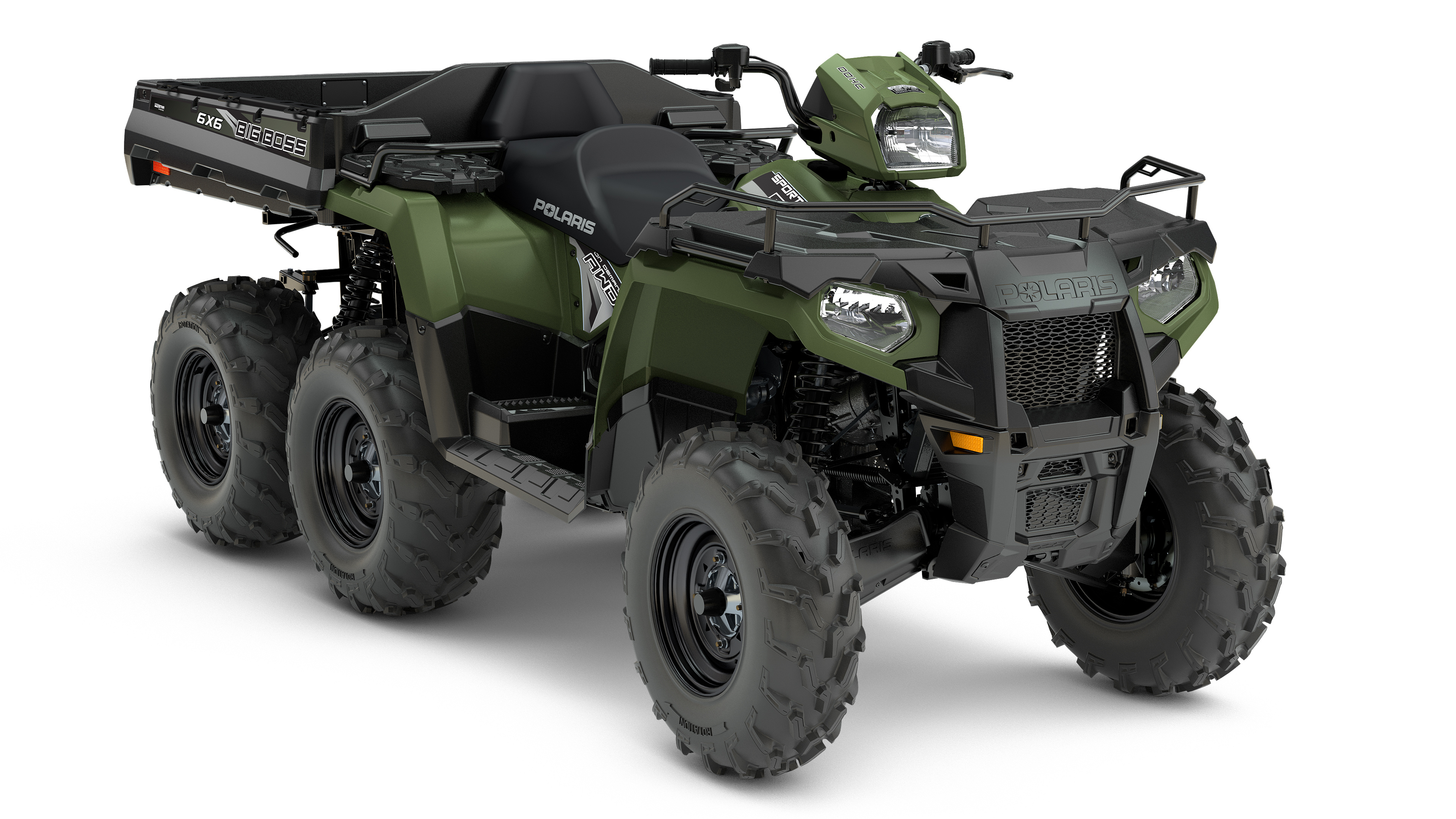 Polaris Sportsman 570 Big Boss 6x6, 2018 polaris sportsman 6x6, bog boss 570 eps, atv rider, 3840x2160 4K Desktop