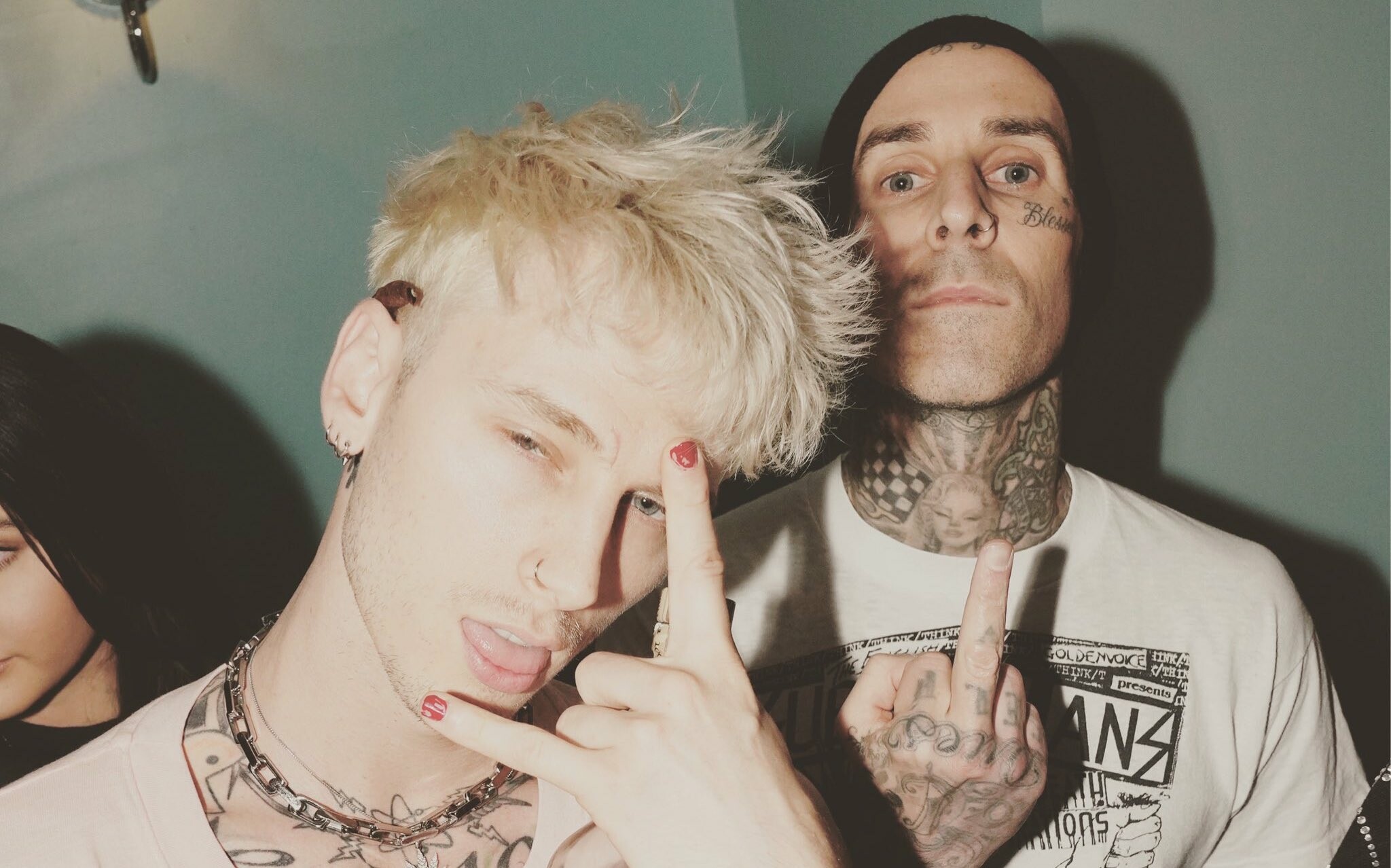 Travis Barker, Machine Gun Kelly Wallpaper, 2050x1280 HD Desktop