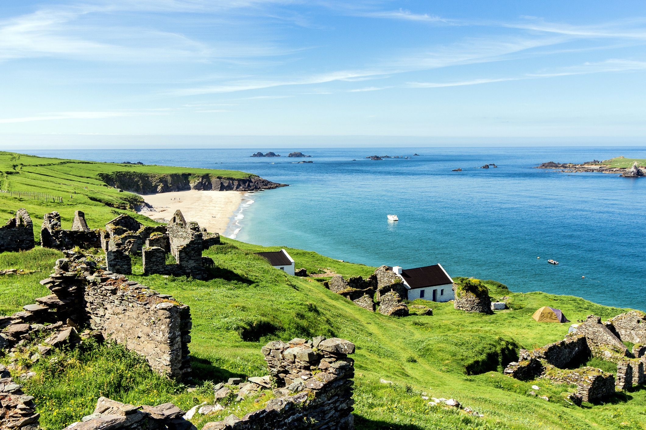 Remote Irish island, Great Blasket, New job offer, 2130x1420 HD Desktop