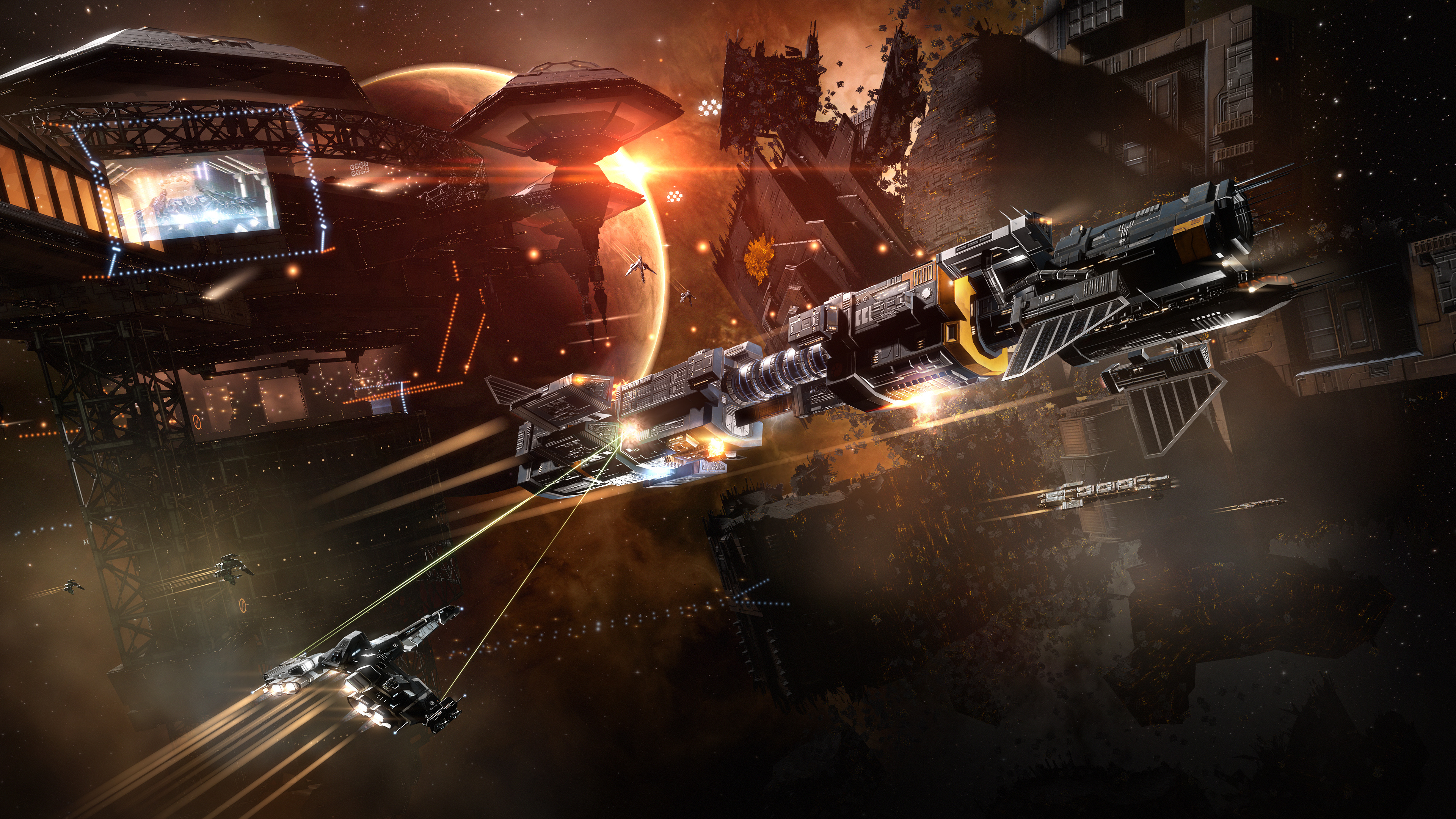 EVE Online, 4K ultra wallpaper, High resolution, Futuristic, 3840x2160 4K Desktop