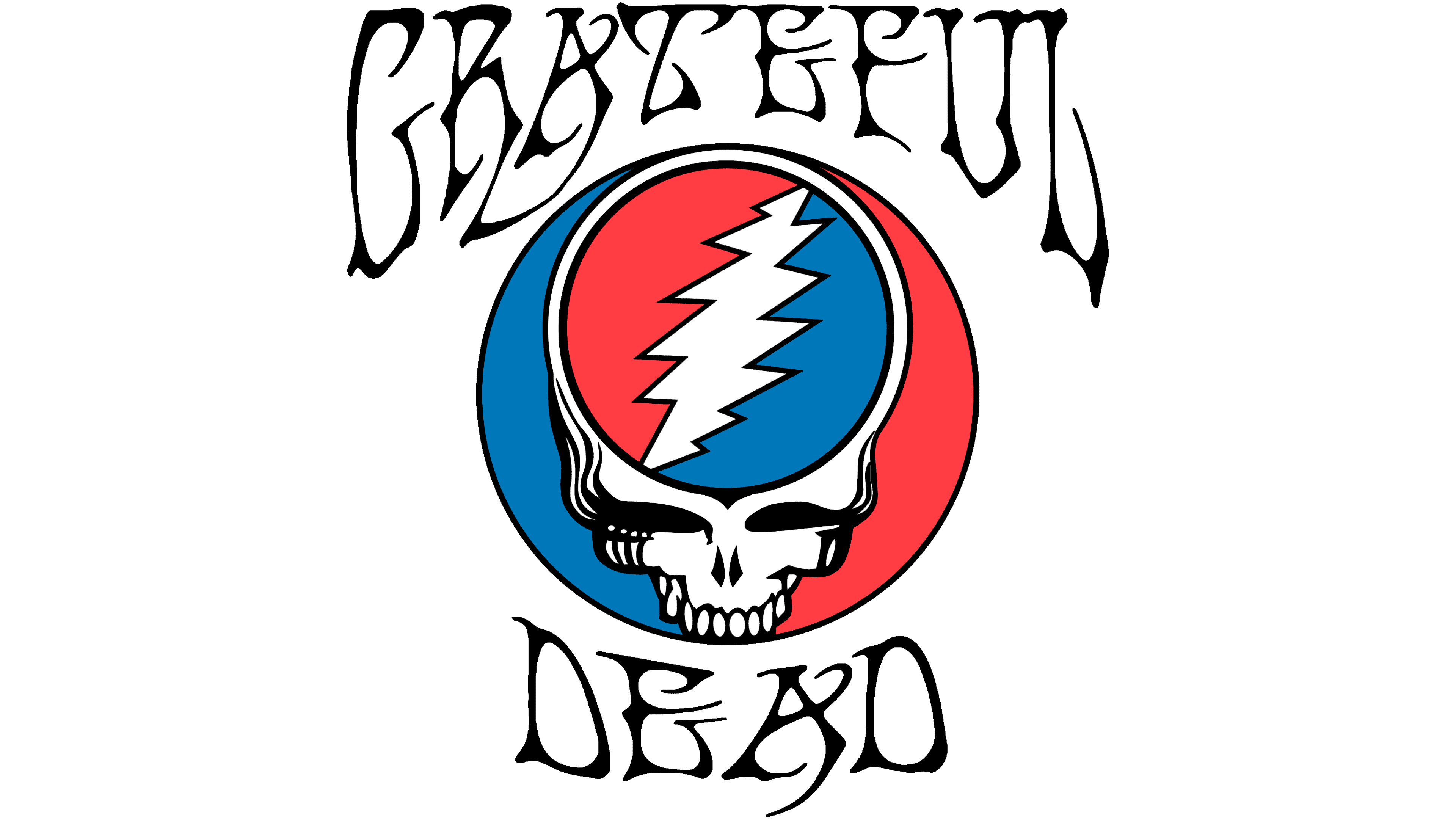 Grateful Dead logo, Symbolism of the logo, Grateful Dead insignia, Vector art, 3840x2160 4K Desktop