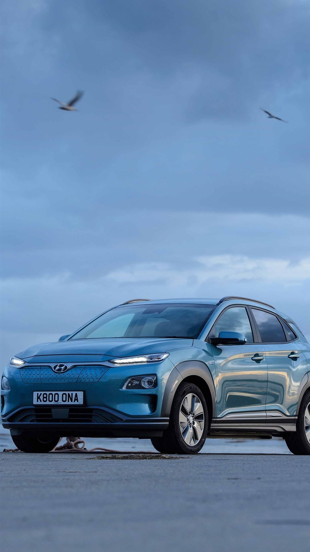 EV Model, Hyundai Kona Wallpaper, 1080x1920 Full HD Phone