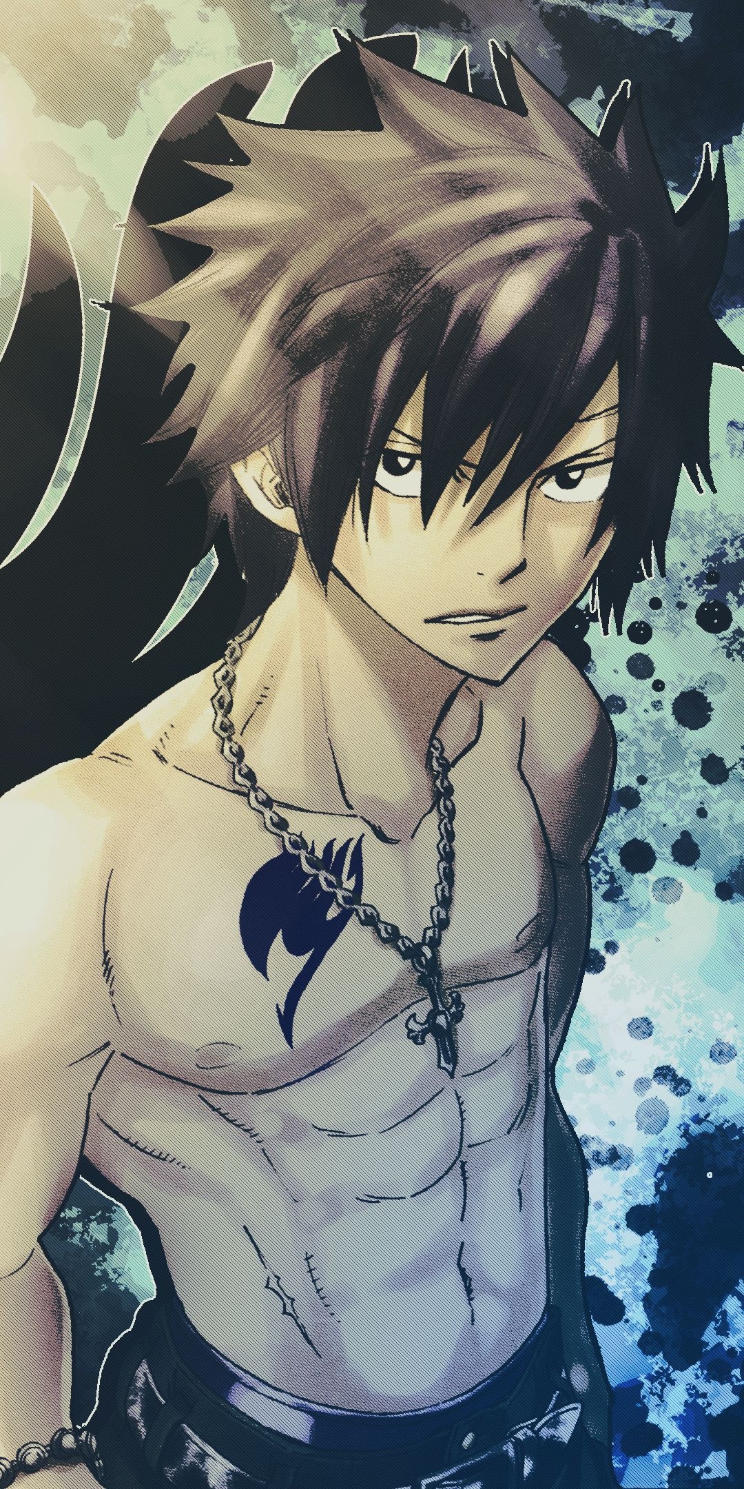 Gray Fullbuster, Anime character, Ice magic, Powerful warrior, 1080x2160 HD Phone