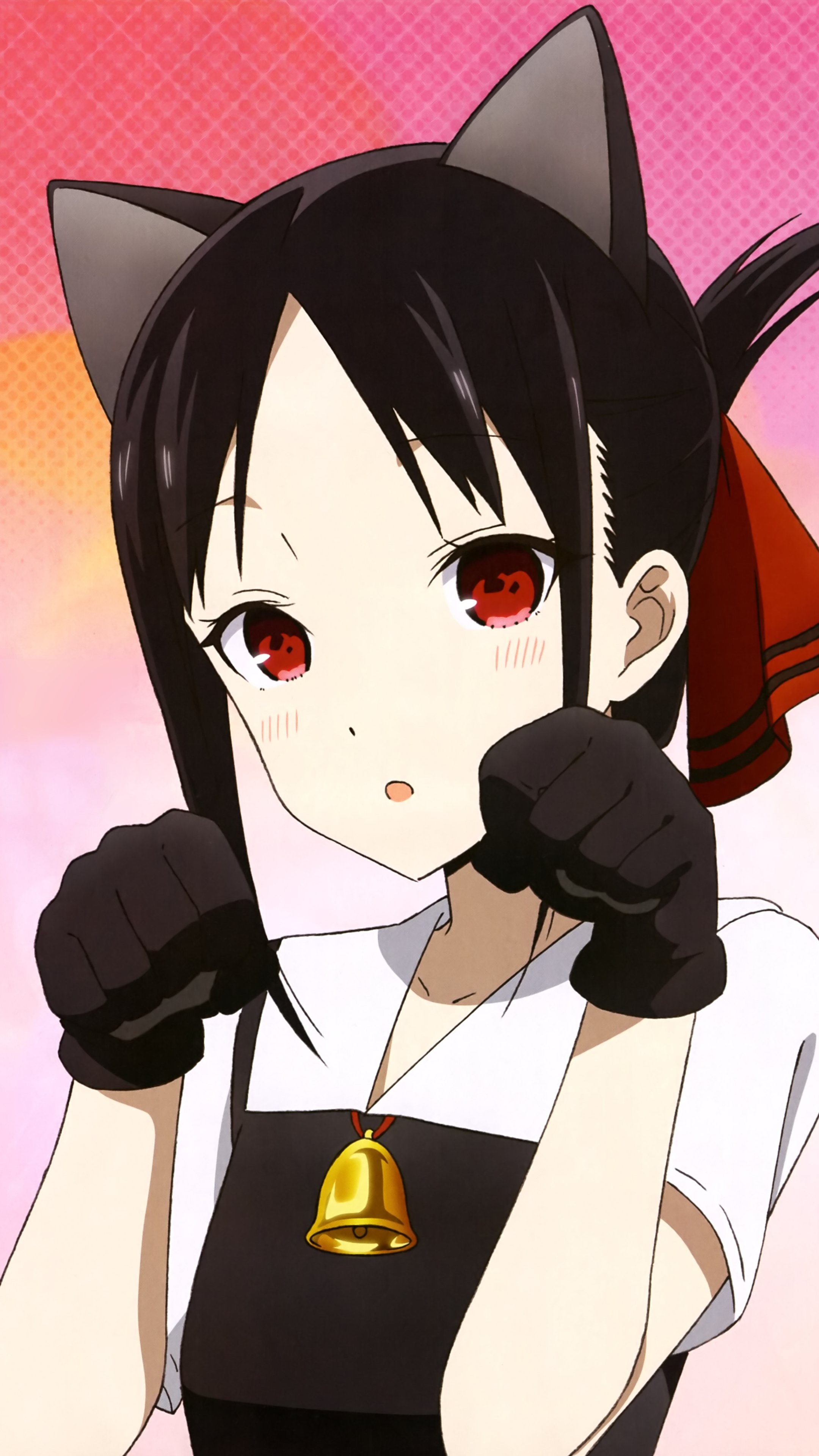 Kaguya Shinomiya, Love is War, Mobile wallpaper, Kawaii design, 2160x3840 4K Phone