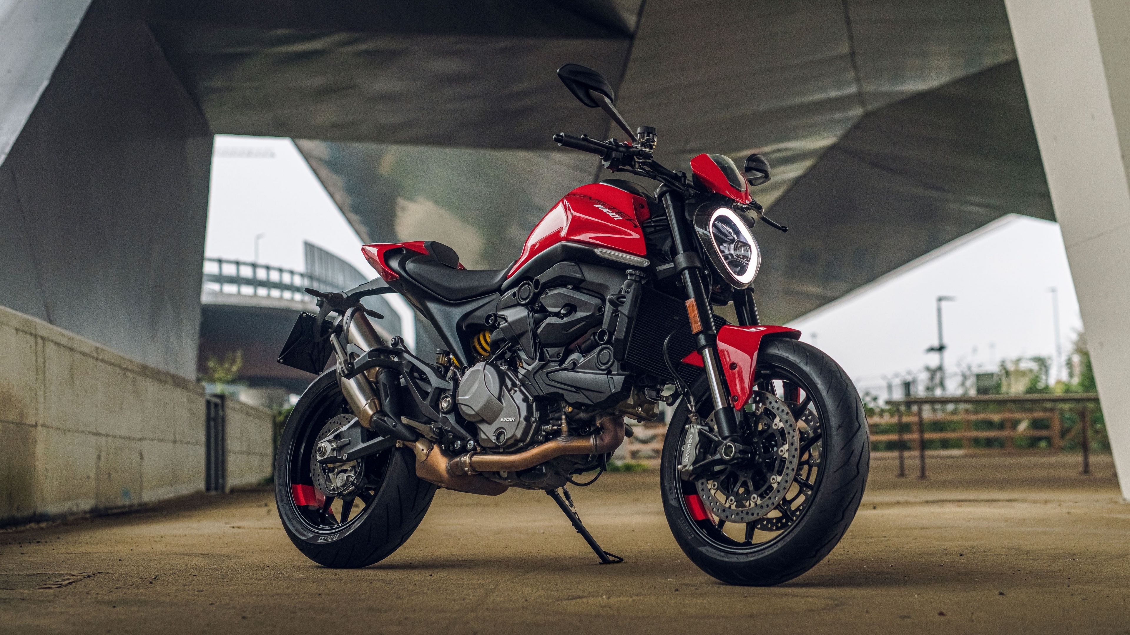 2021 Model, Ducati Monster Wallpaper, 3840x2160 4K Desktop