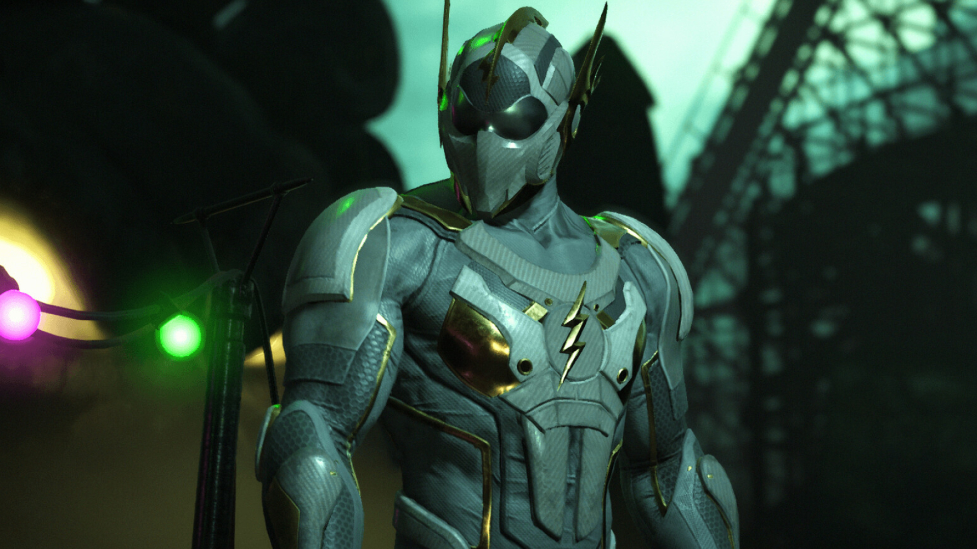 Flash's nemesis, Godspeed, Villainous speedster, Fiery lightning, 1920x1080 Full HD Desktop