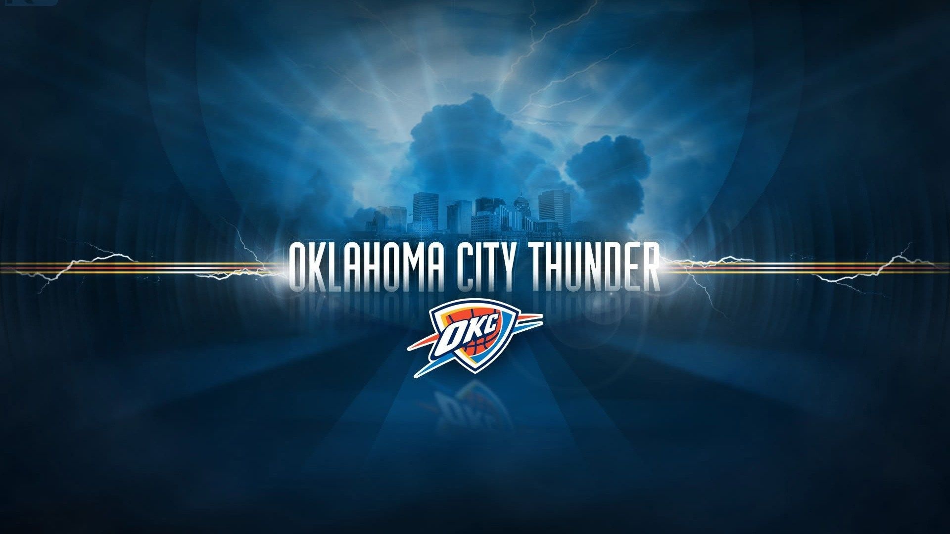 Oklahoma City Thunder, Thunder backgrounds, NBA team, Sports wallpapers, 1920x1080 Full HD Desktop