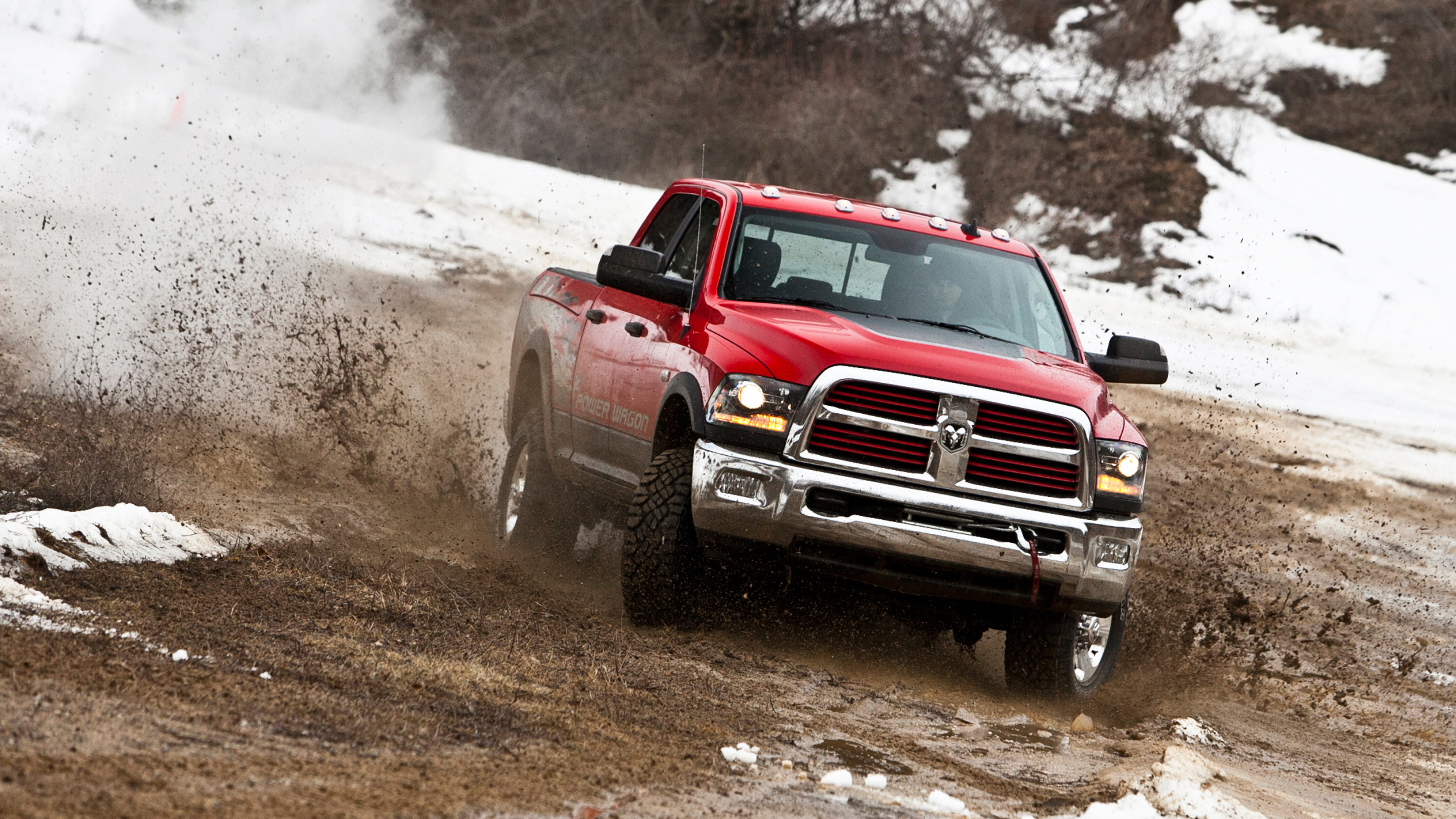 2014 Ram 2500 Power Wagon, Off-road Driving Wallpaper, 3840x2160 4K Desktop