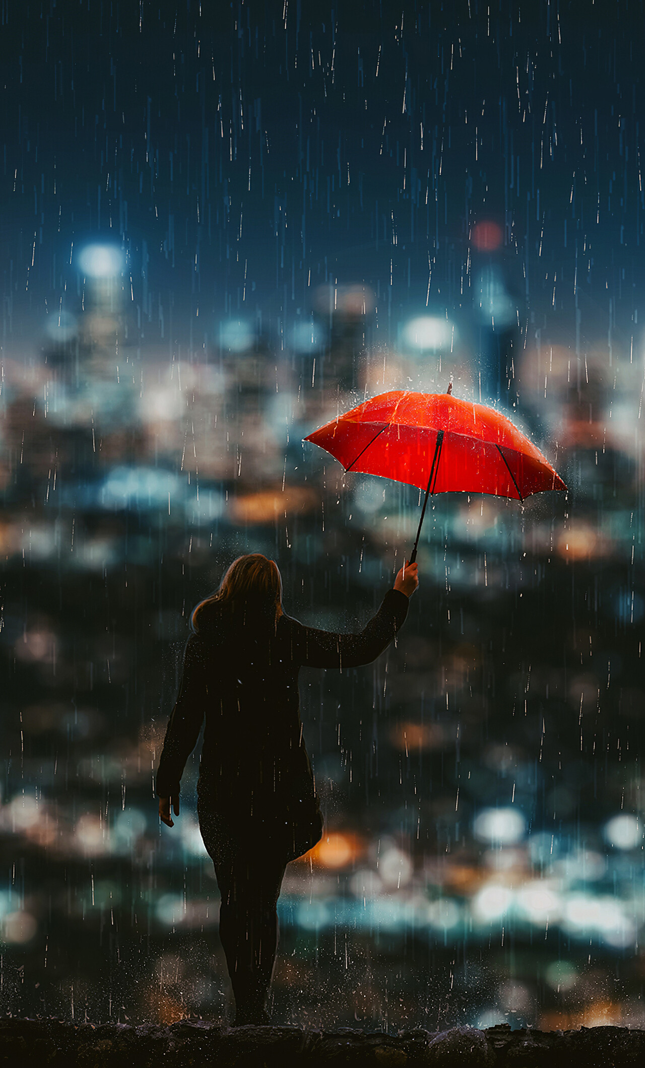 Chasing the rain, iPhone 6 background, 4K rain imagery, Captivating rain photography, 1280x2120 HD Phone