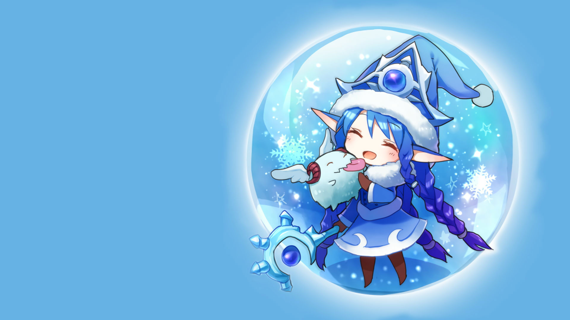 League of Legends, Chibi, Kawaii anime girls, Michelle Johnson, 1920x1080 Full HD Desktop