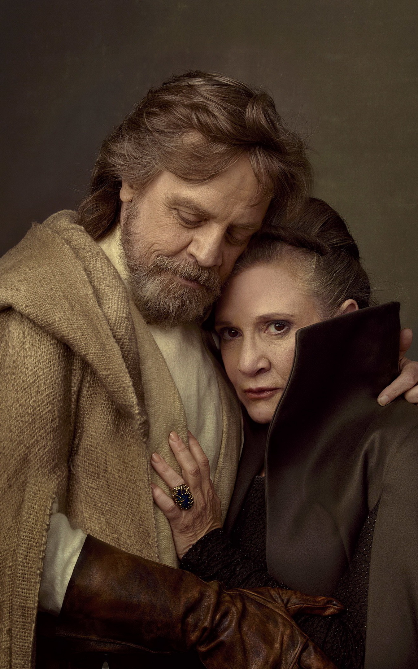 Mark Hamill and Carrie Fisher, Leia Organa Wallpaper, 1350x2160 HD Phone