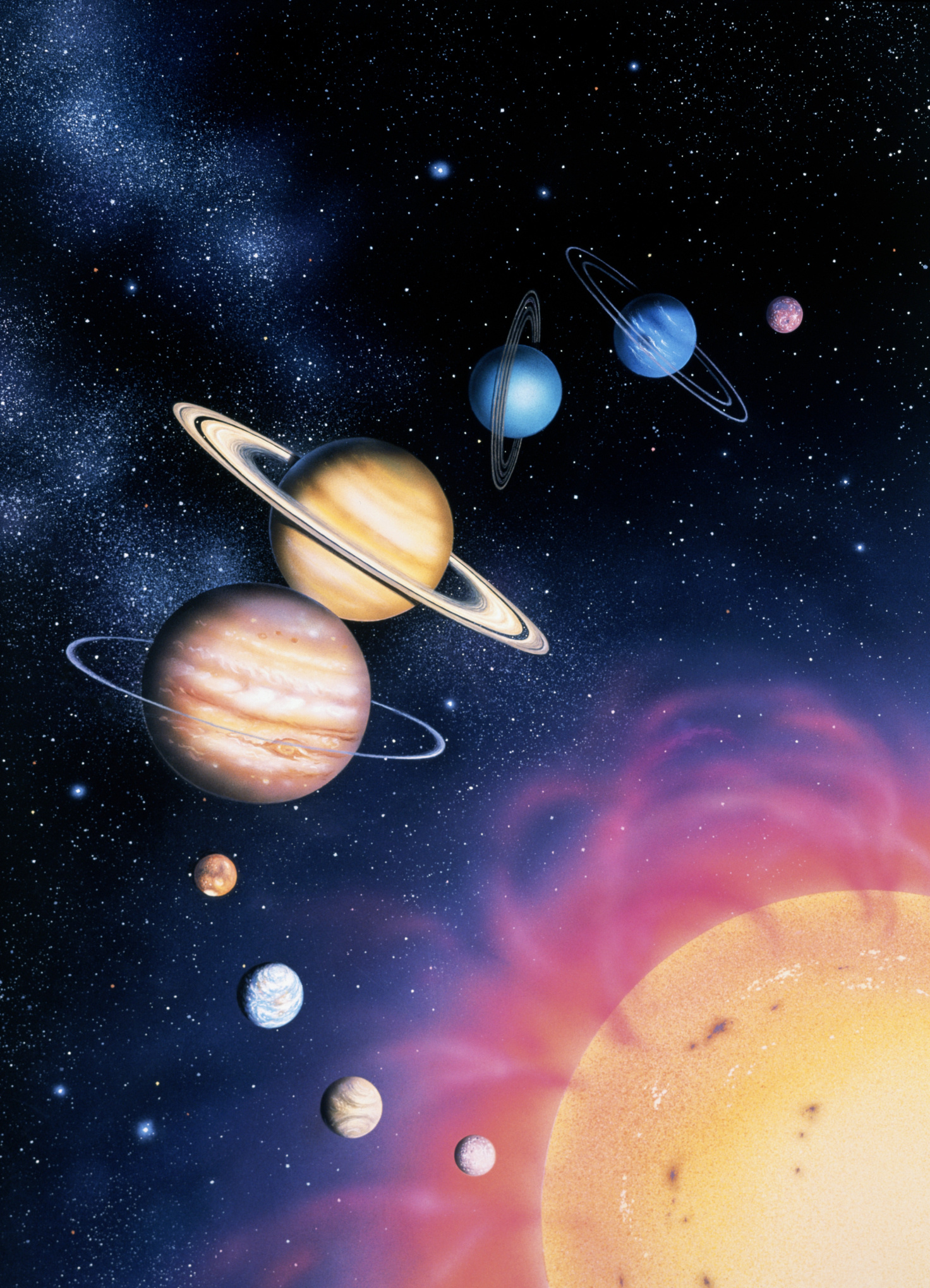 9 Planets, Characteristics, 1480x2040 HD Phone