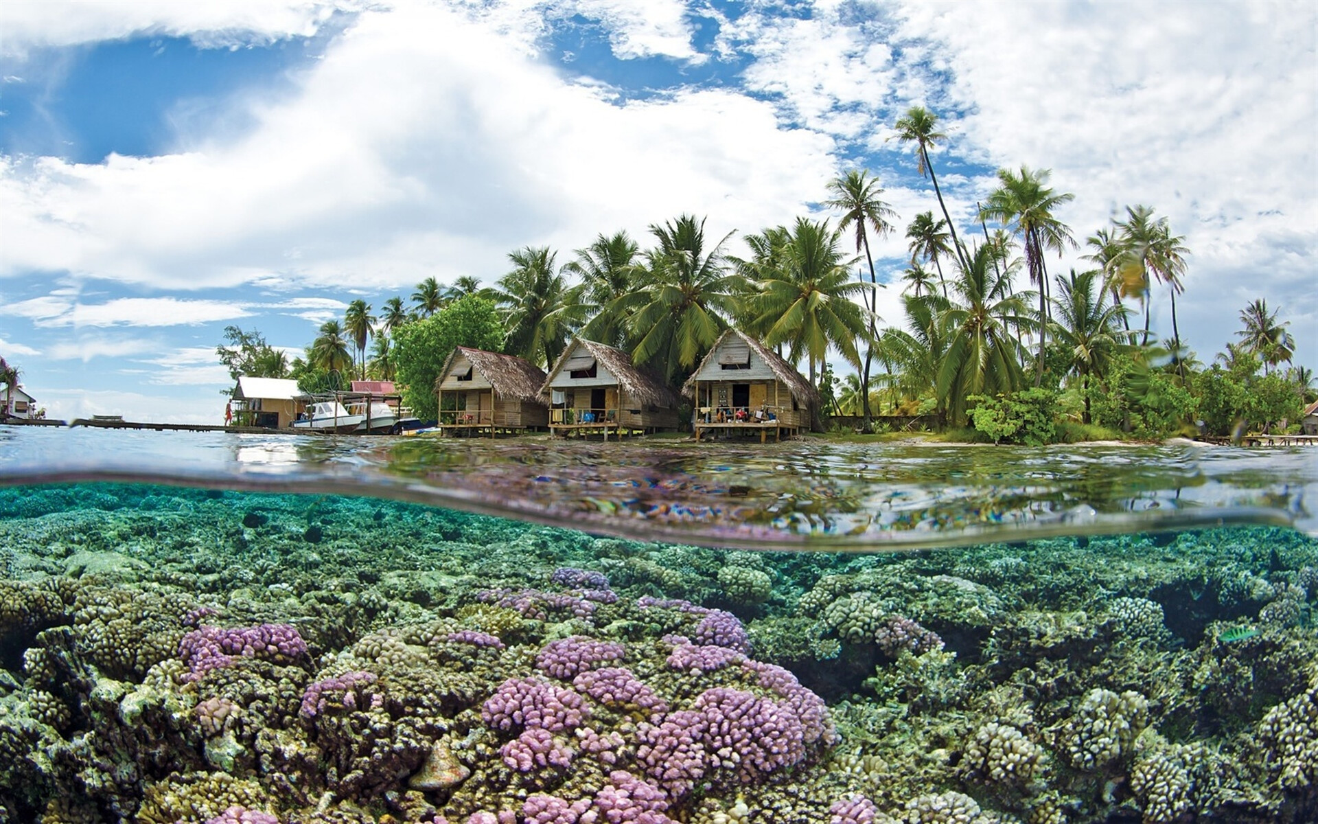 Coral Reef, Tahiti Wallpaper, 1920x1200 HD Desktop