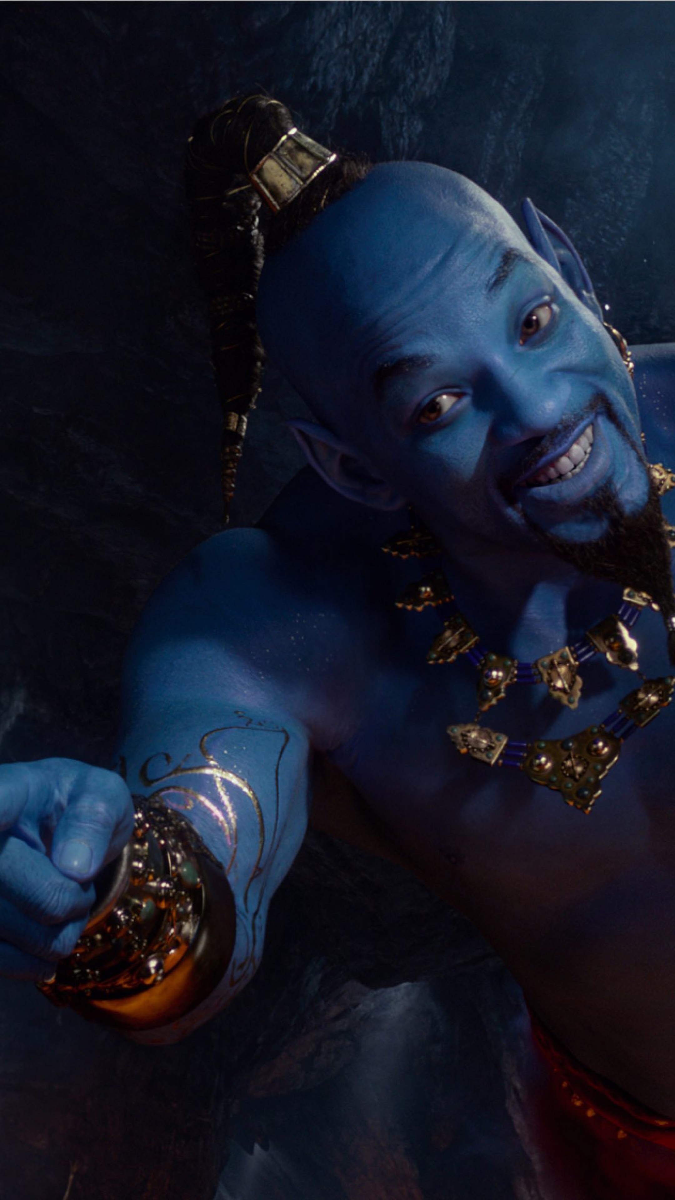 Will Smith, Genie, Aladdin 2019, 2160x3840 4K Phone