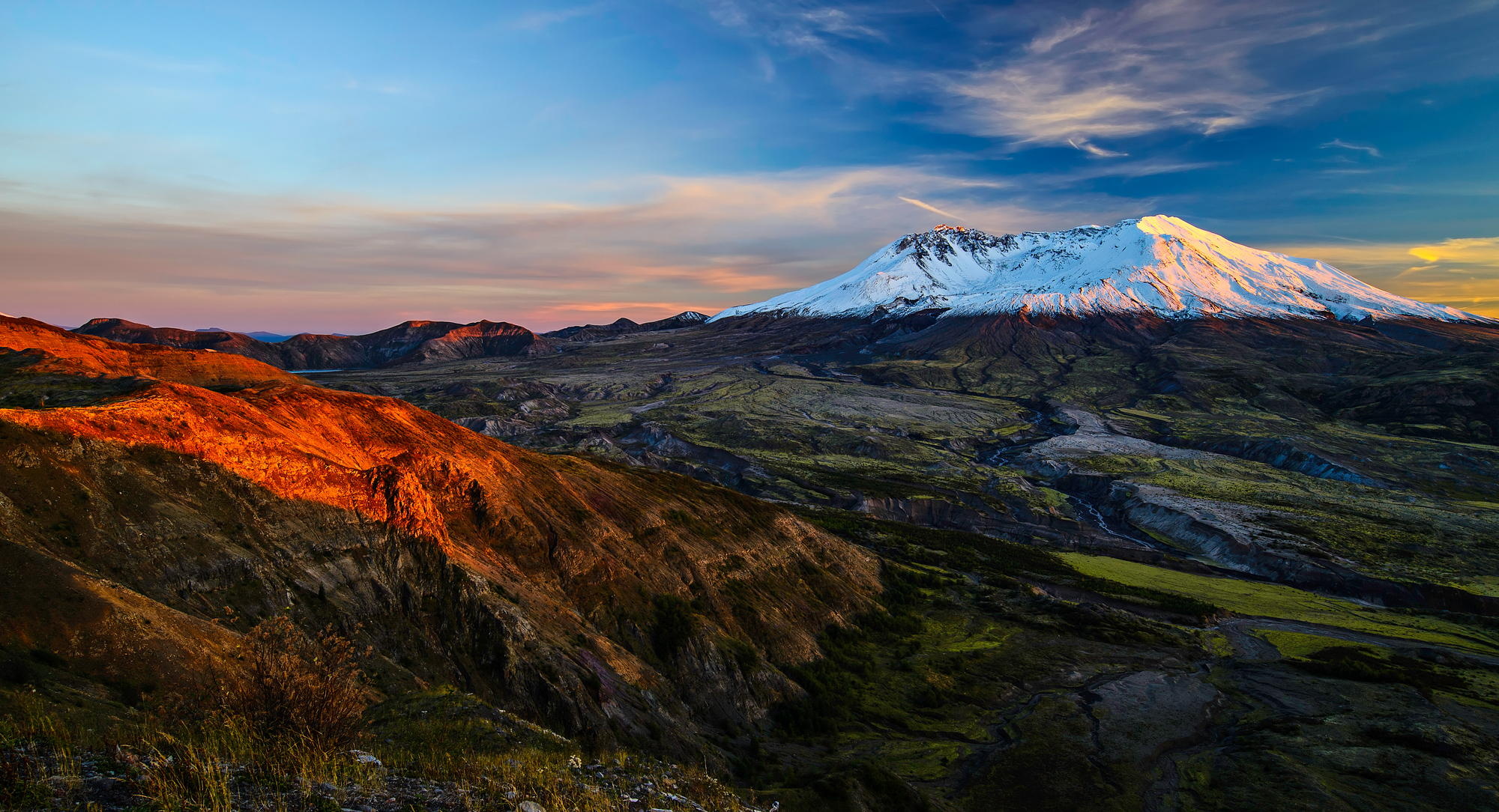 Mount St. Helens, Wallpapers, 2000x1090 HD Desktop