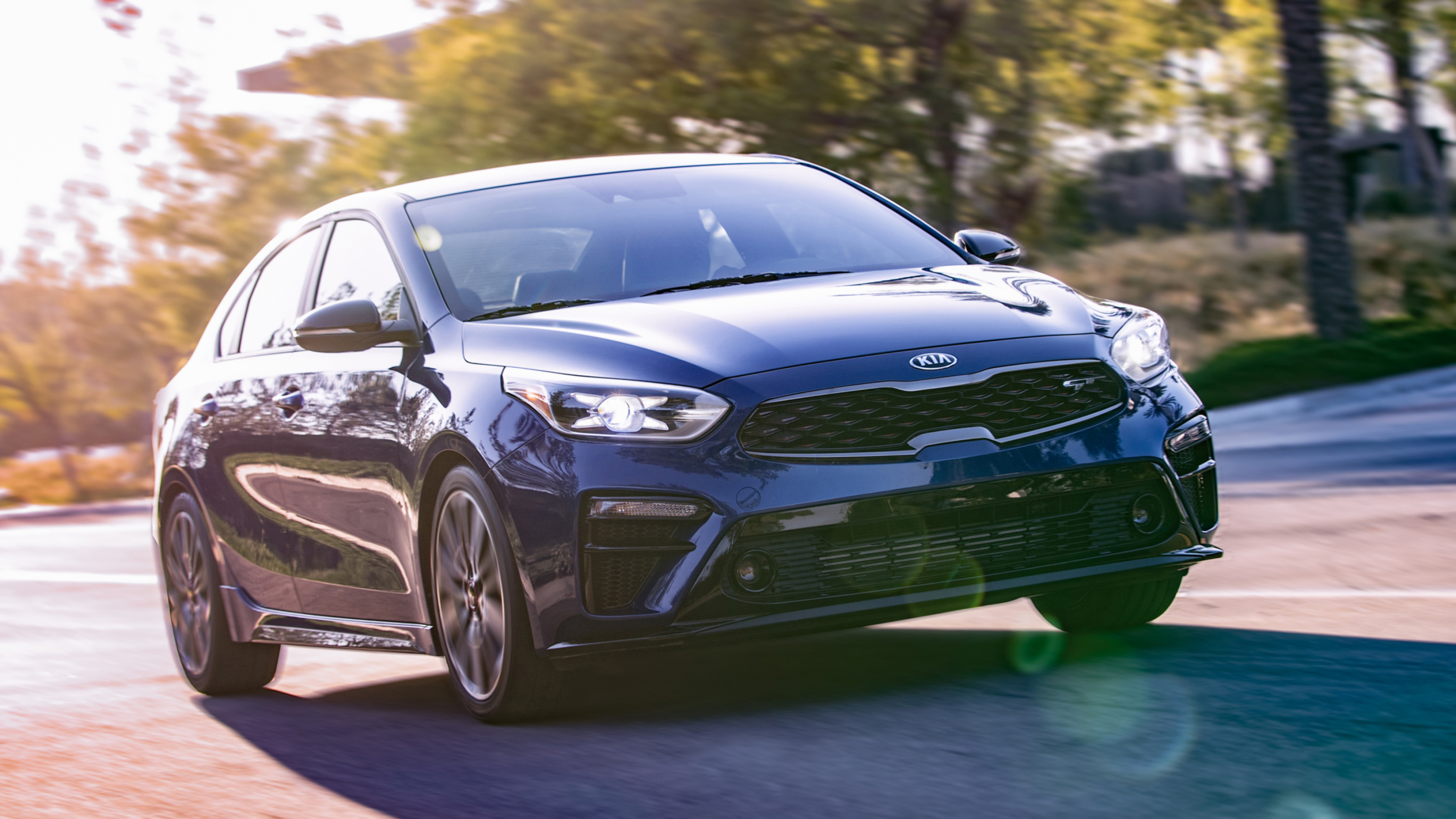 Kia Forte, Dynamic performance, Bold design, Sporty compact sedan, 3840x2160 4K Desktop