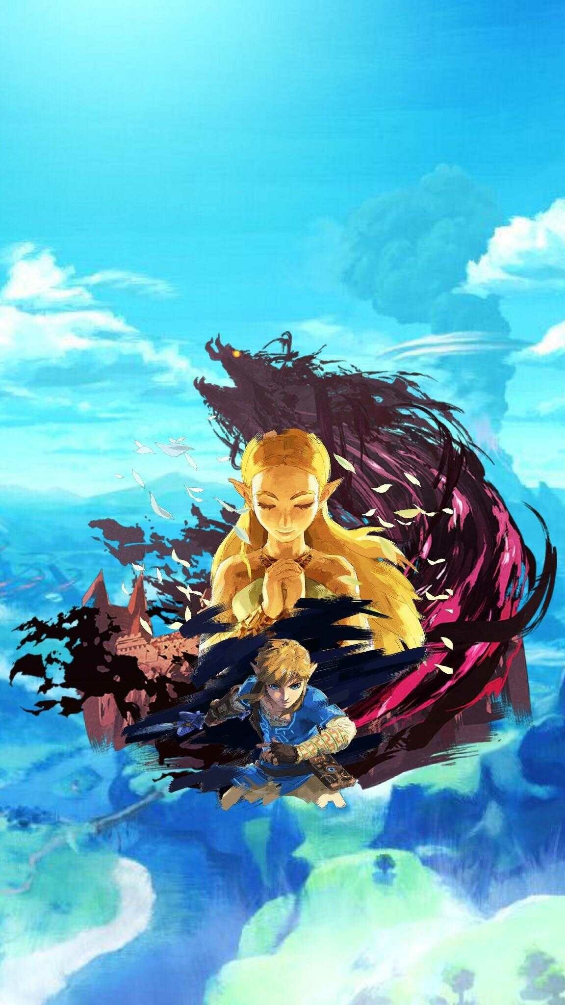 Legend of Zelda, Breath of the Wild, iPhone wallpaper, Captivating landscapes, 1160x2050 HD Phone