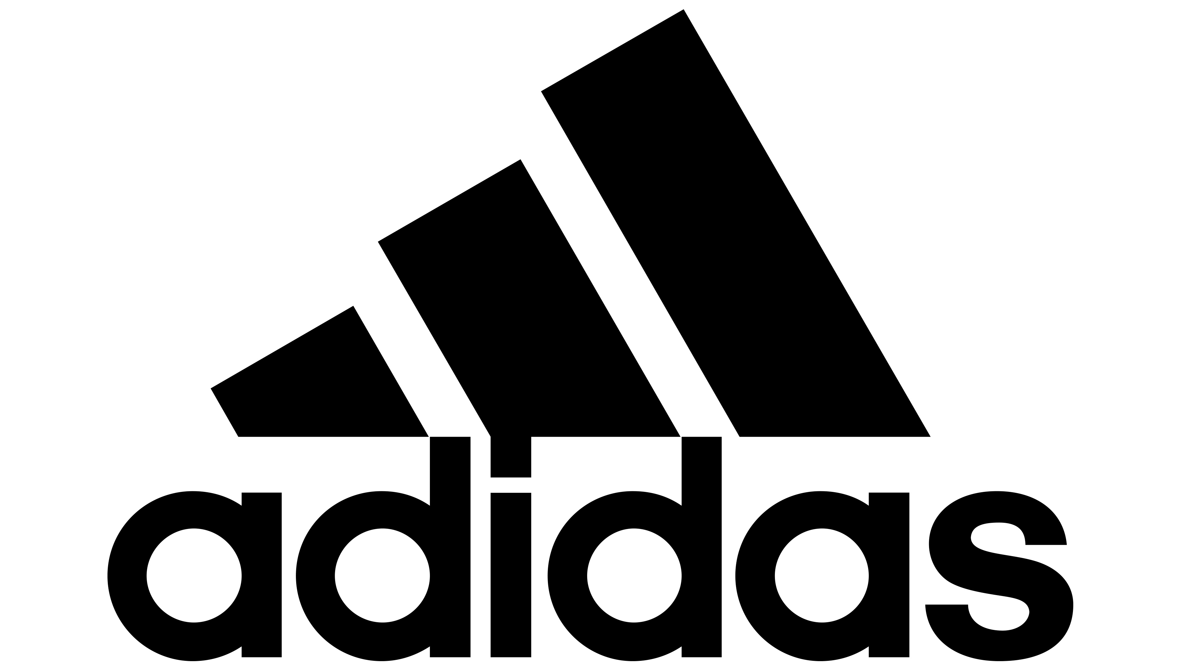 Monochrome, Logo Adidas Wallpaper, 3840x2160 4K Desktop