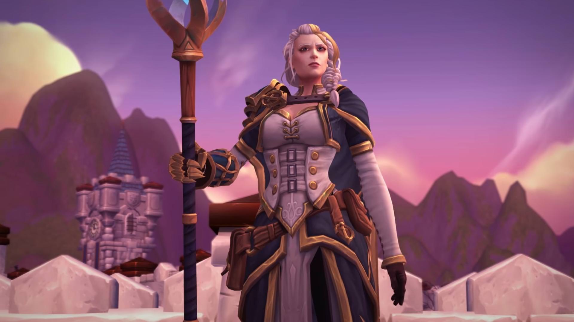 Jaina Proudmoore, Fan art, Warcraft character, Creative illustration, 1920x1080 Full HD Desktop