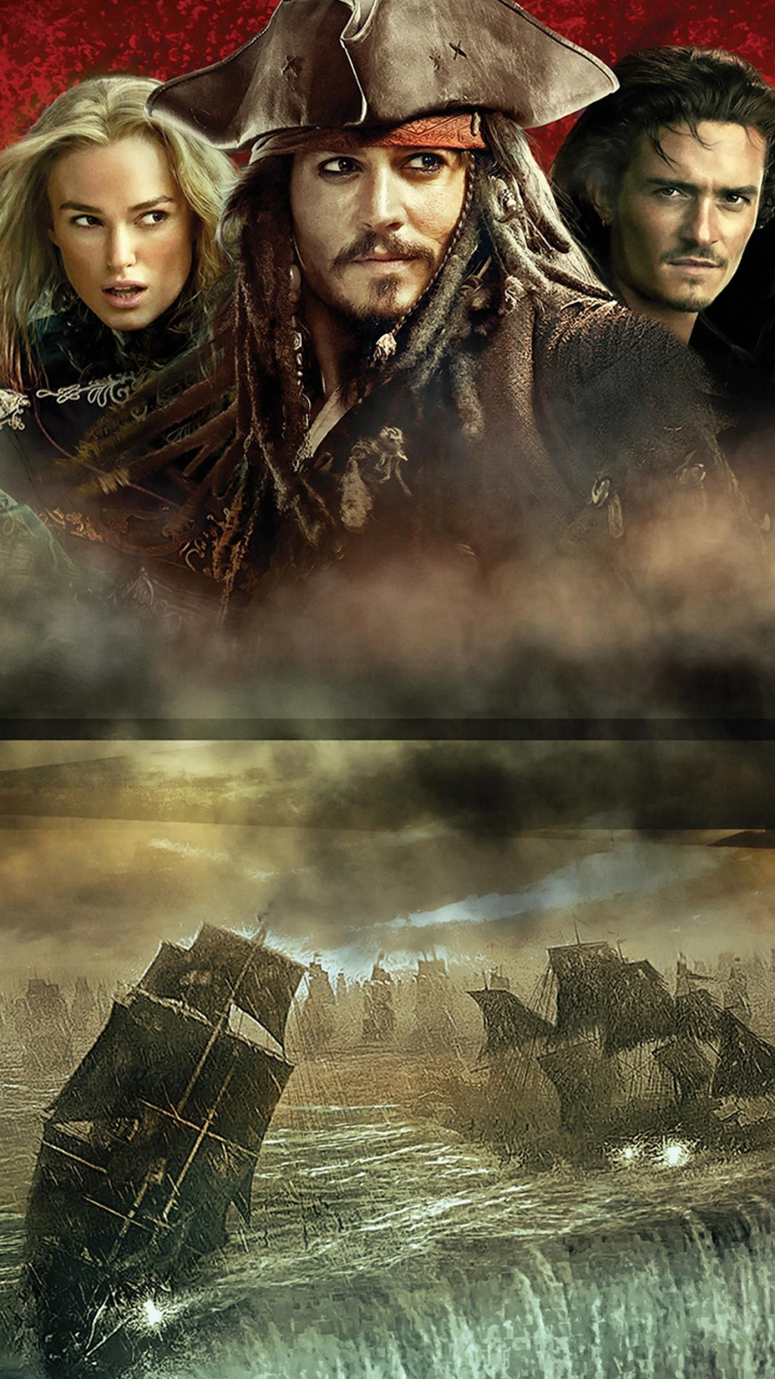 Will Turner, Pirates of the Caribbean, World's End, phone wallpaper, 1540x2740 HD Phone