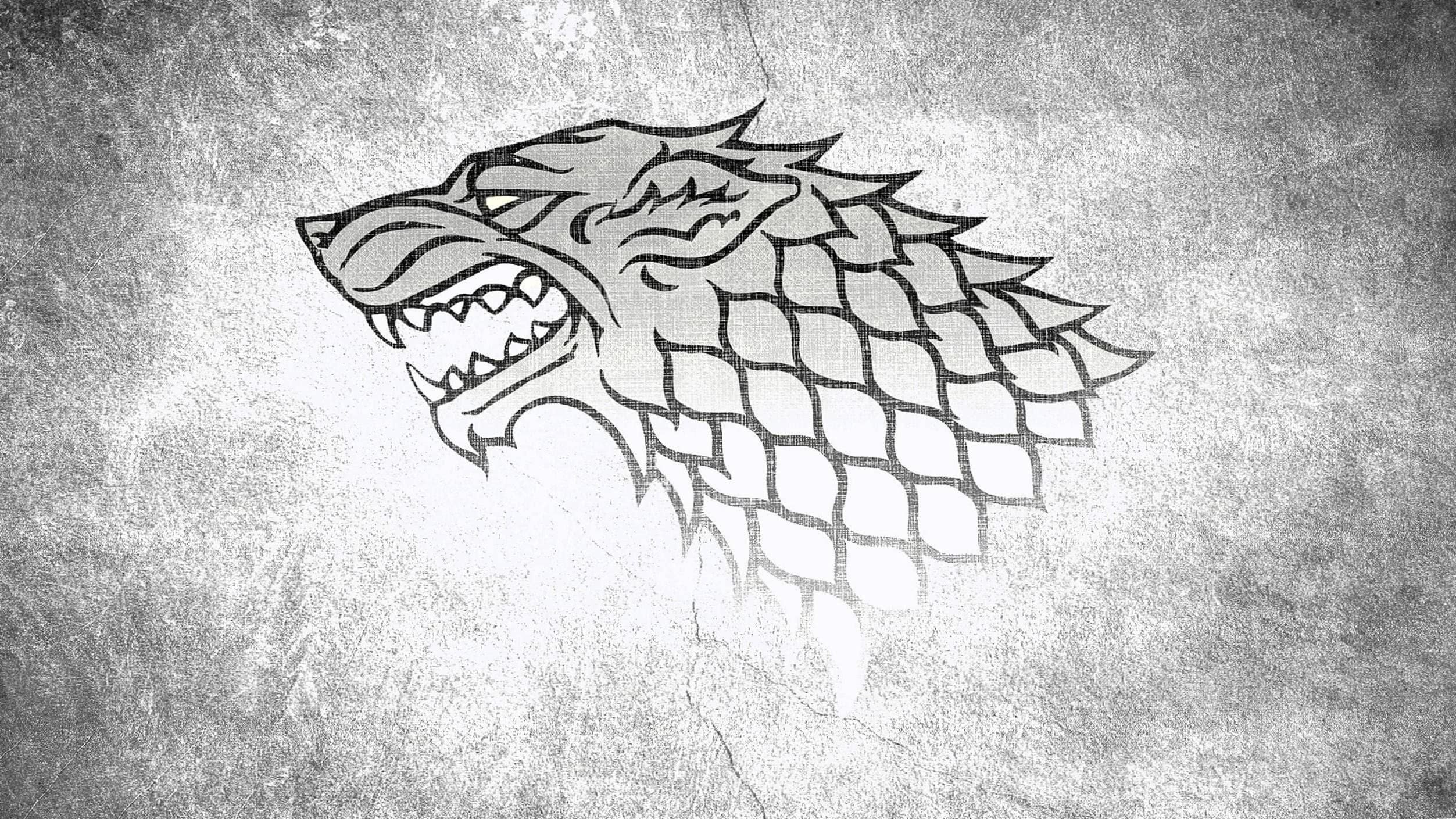 House Stark, Direwolf wallpapers, 2510x1410 HD Desktop