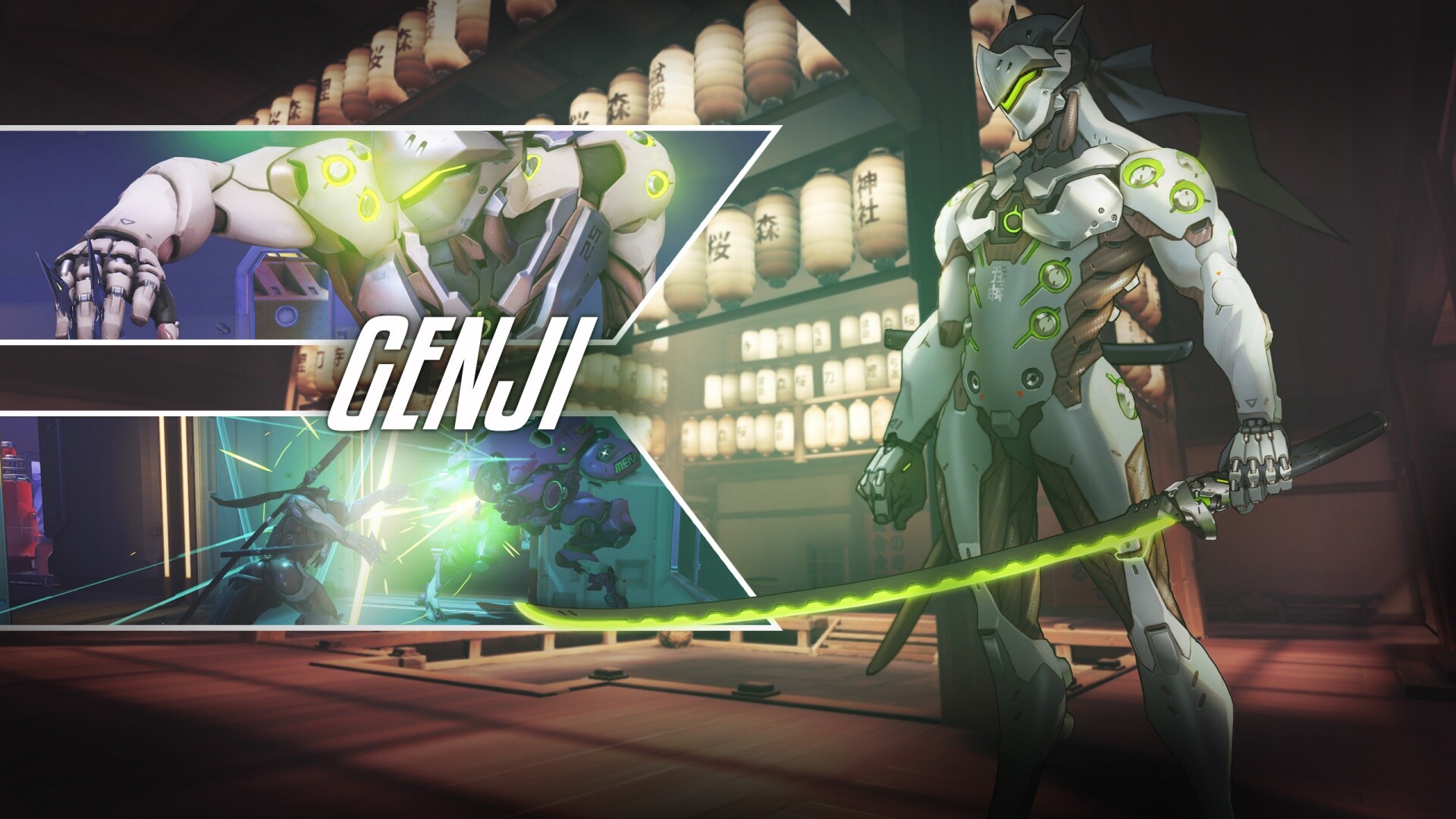 Genji Overwatch wallpapers, HD quality, Blizzard's game art, 1920x1080 Full HD Desktop