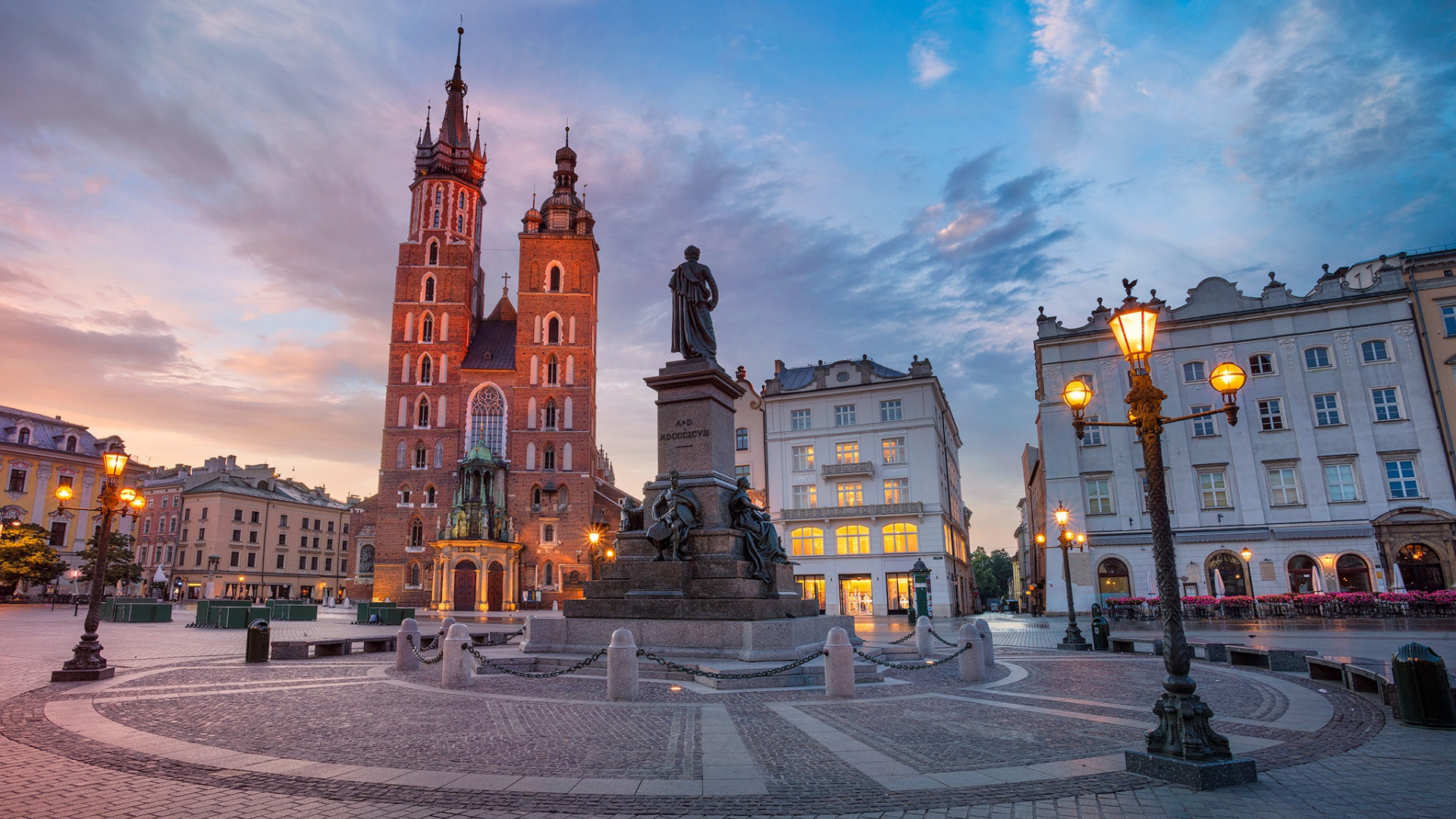 Krakow Main Square, Poland Wallpaper, 1920x1080 Full HD Desktop