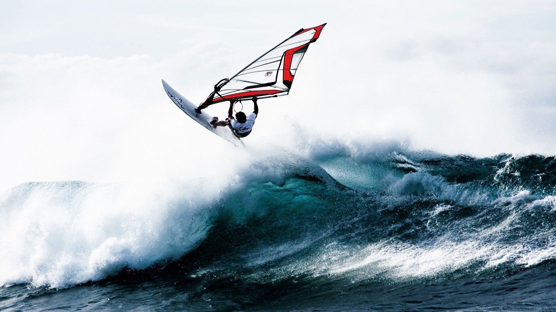 Wide collection of windsurfing wallpapers, Stunning visuals, High-resolution images, Desktop backgrounds, 1920x1080 Full HD Desktop